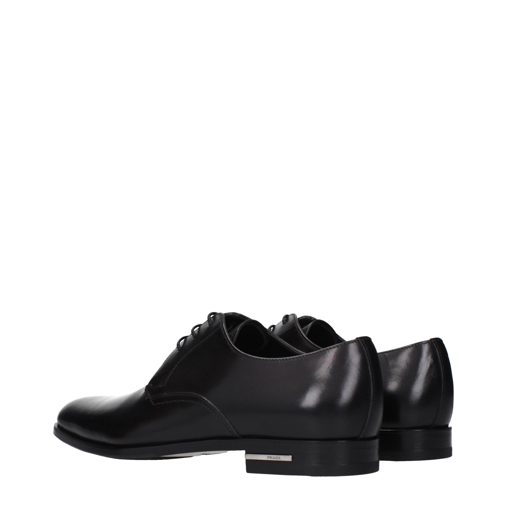 Prada Lace up and Monkstrap Men Leather Black