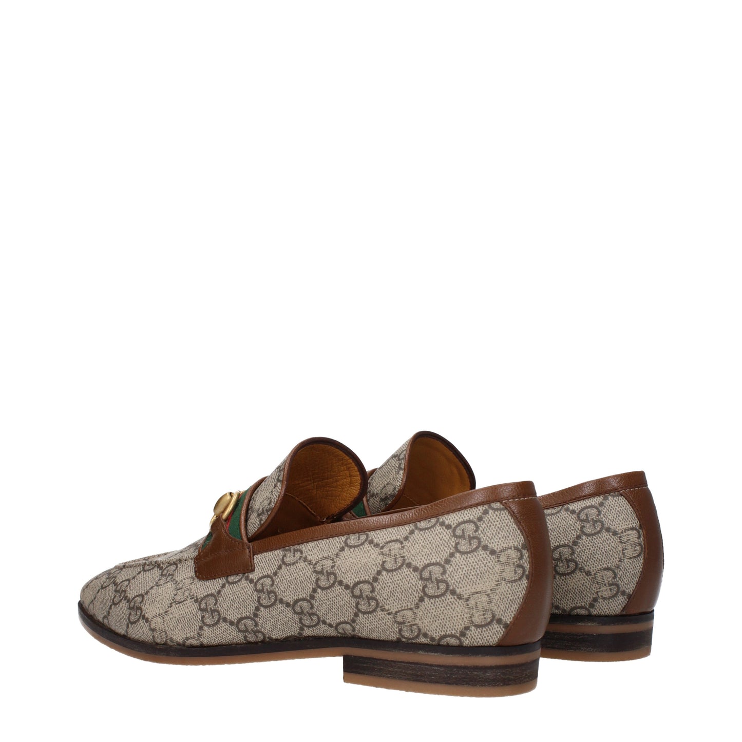 Gucci Men's Loafers in Fabric  Beige