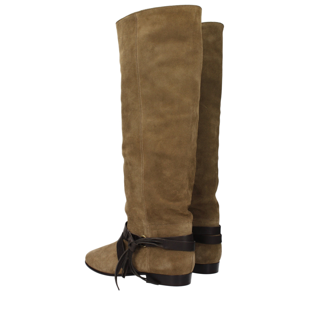 Isabel Marant Boots Women Suede Green/Olive