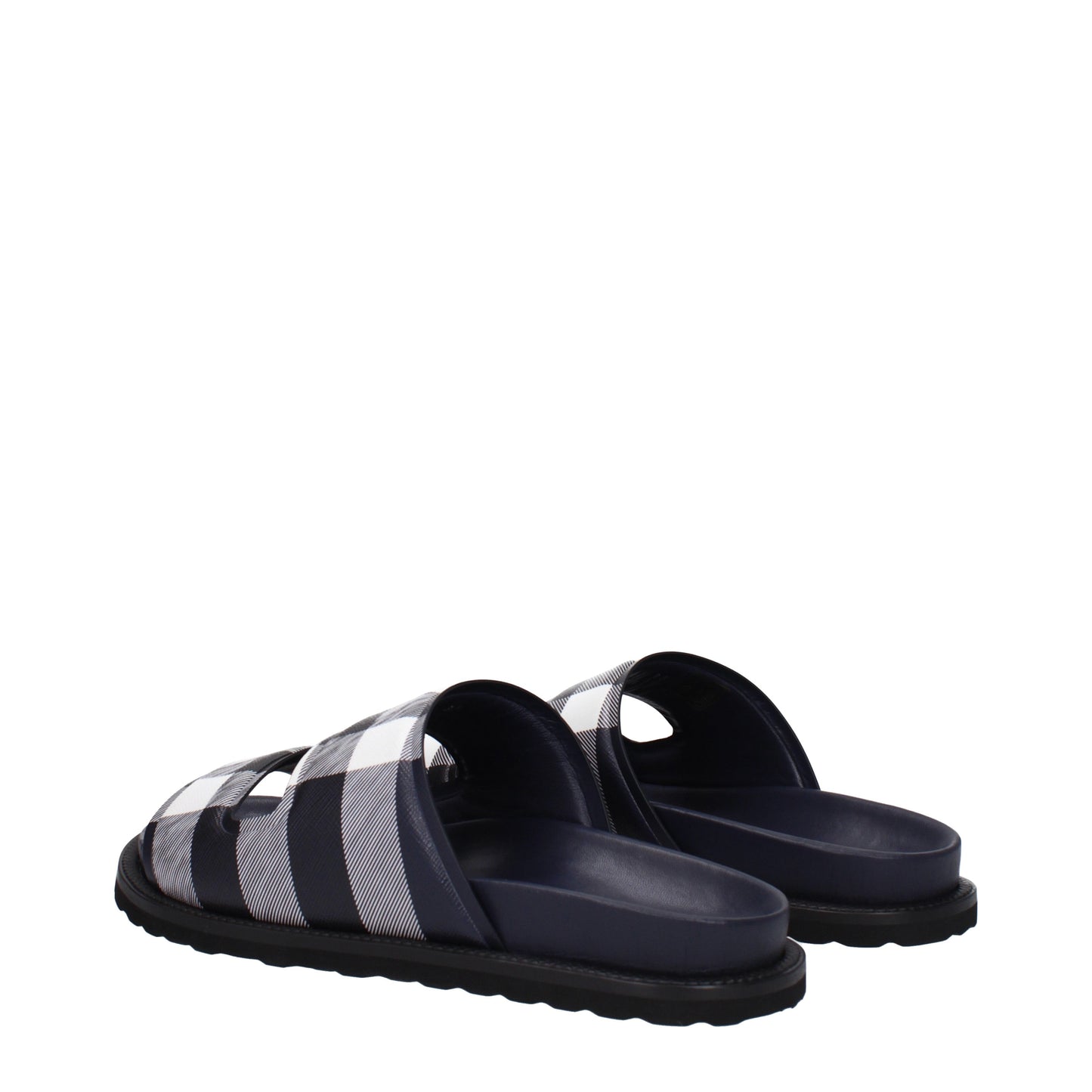 Burberry Sandals & Slippers Men Fabric  Black/Ivory