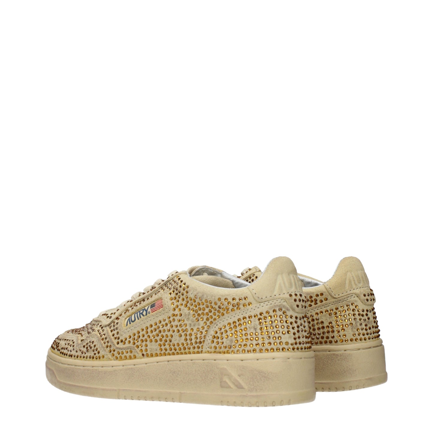 Autry Sneakers Women Suede Beige/Gold