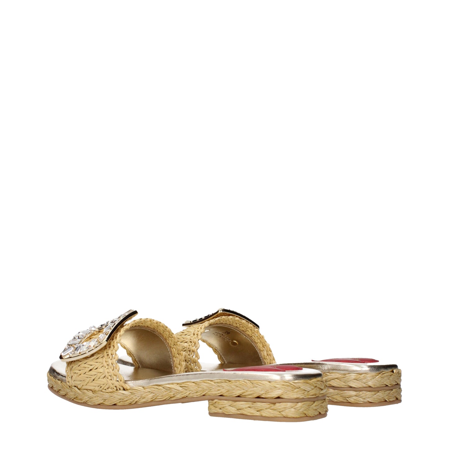 Roger Vivier Slippers and Clogs Women Raffia Beige