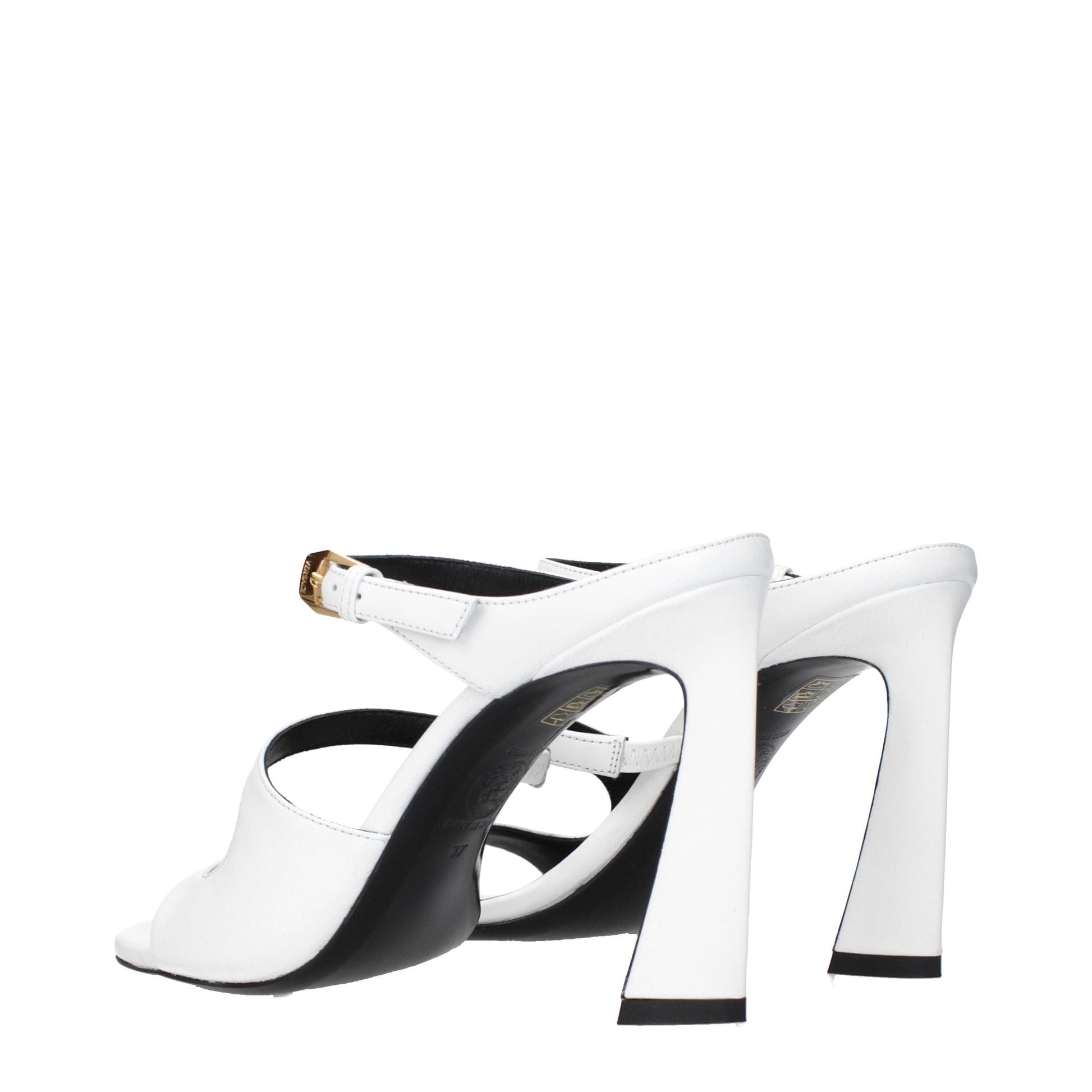 Versace Sandals Women Leather White