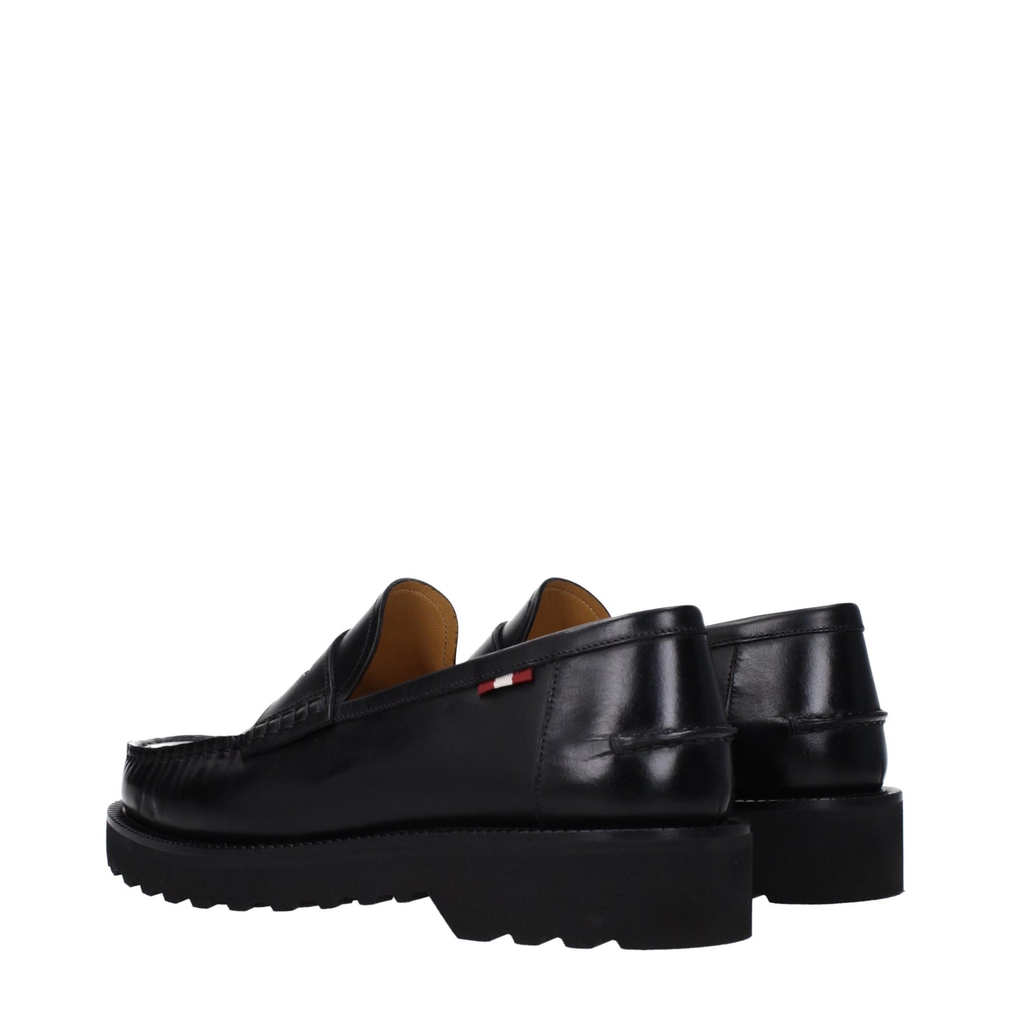 Bally Men's Loafers in Leather Black