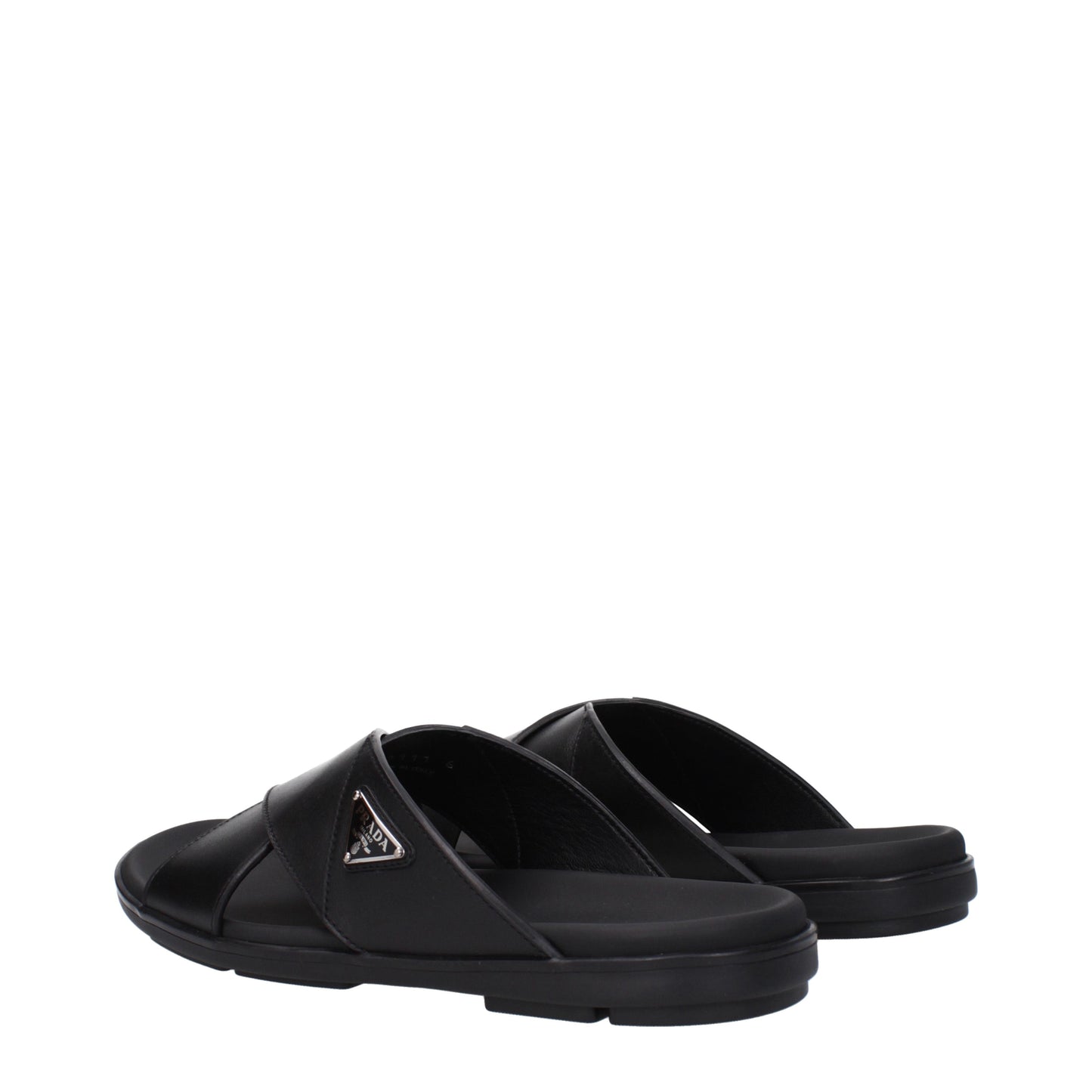 Prada Sandals & Slippers Men Leather Black