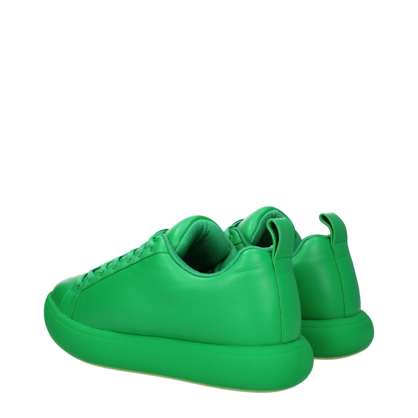 Bottega Veneta Men's Sneakers in Leather Green/Parakeet