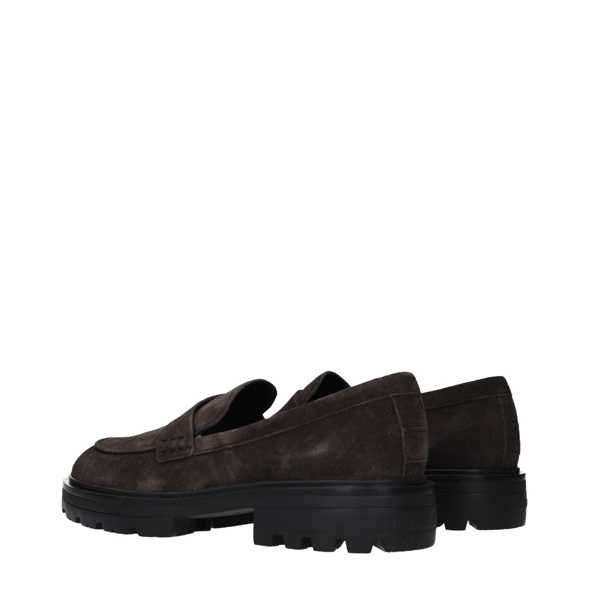 Hogan Loafers Men Suede Brown