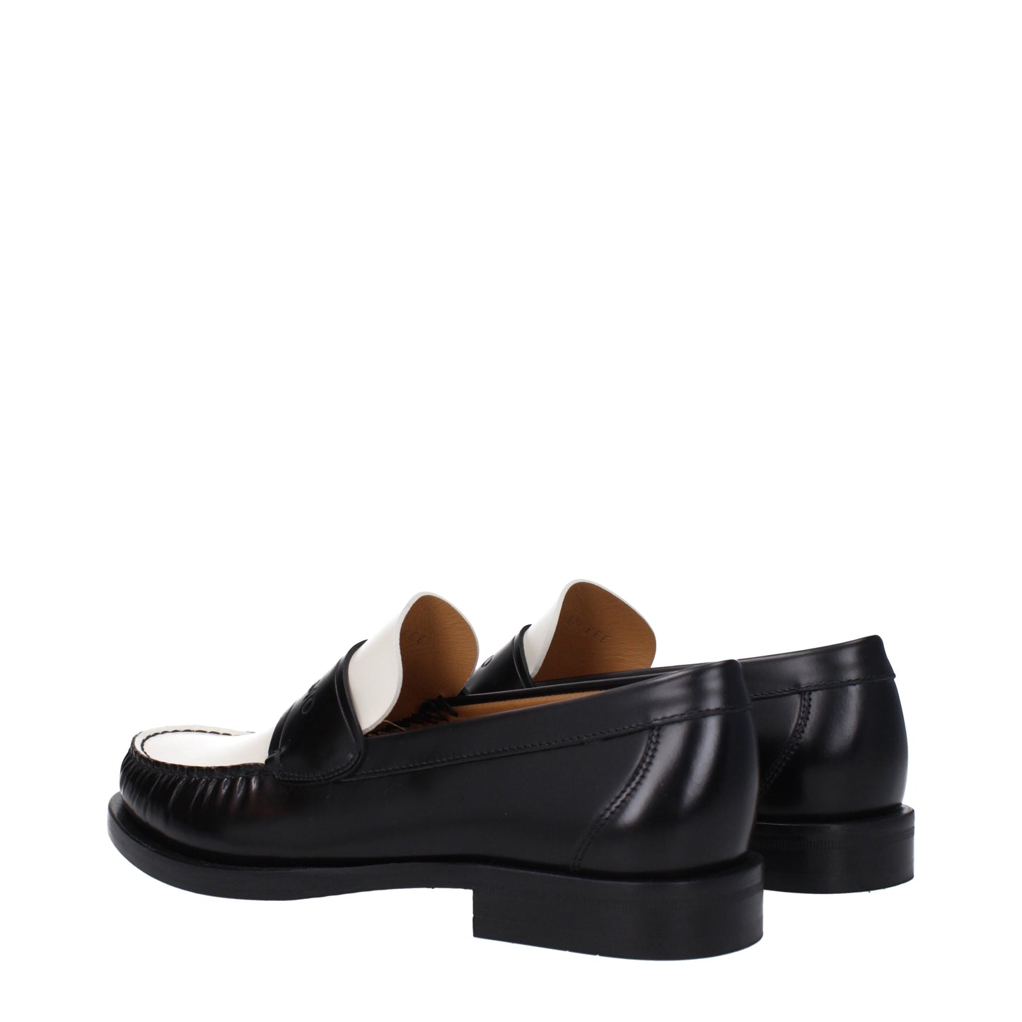 Salvatore Ferragamo Men's Loafers in Leather Black/Mascarpone