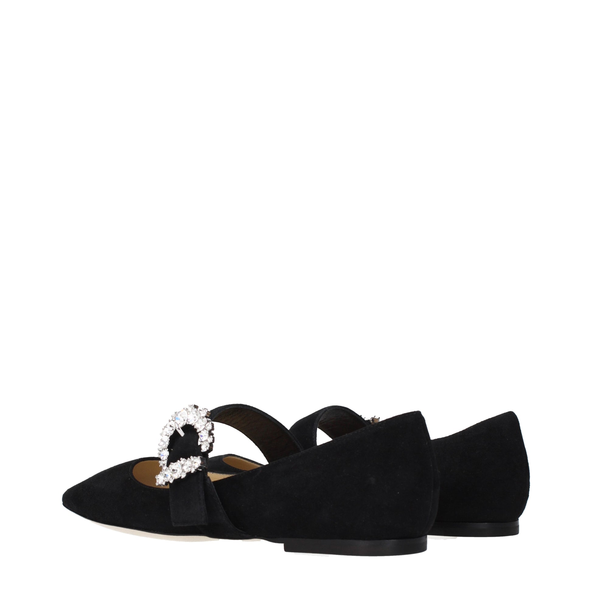 Jimmy Choo Ballet Flats Women Suede Black