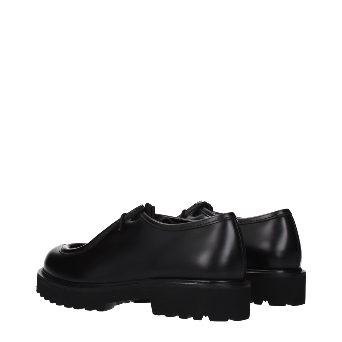 Max Mara Lace up and Monkstrap Women Leather Black