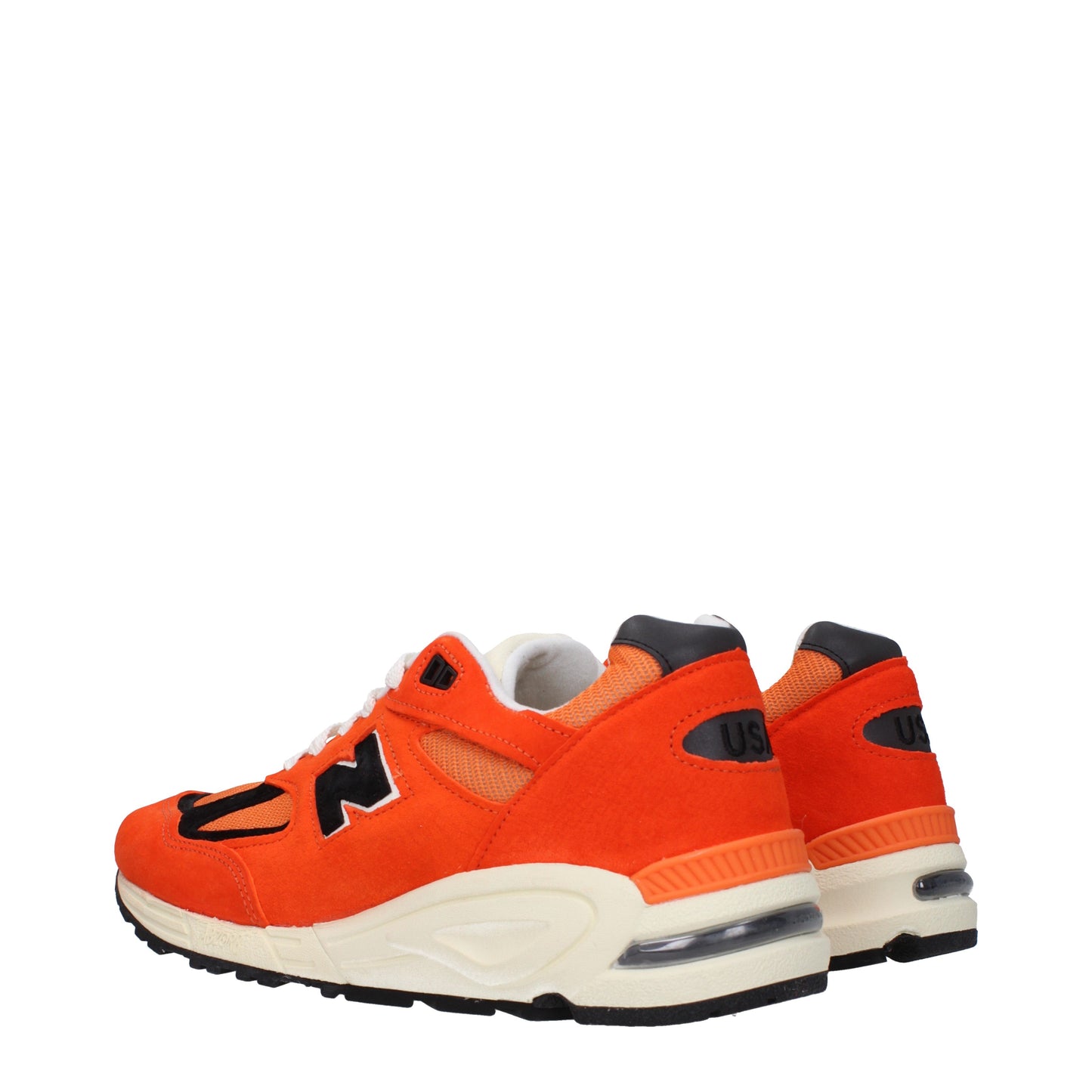 New Balance Men's Sneakers in Suede Orange