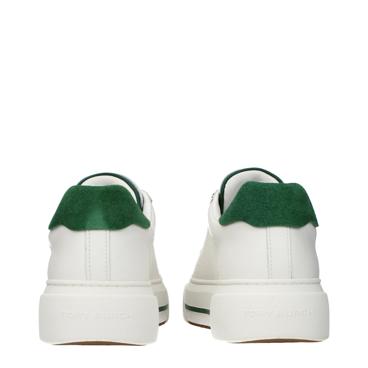 Tory Burch Sneakers Women Leather White/Emerald