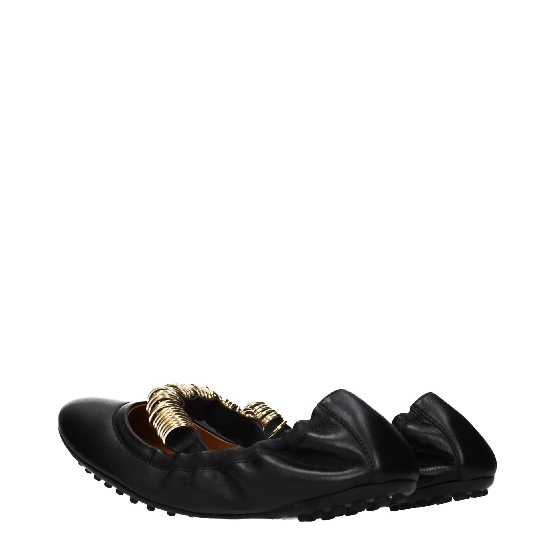 Tod's Ballet Flats Women Leather Black