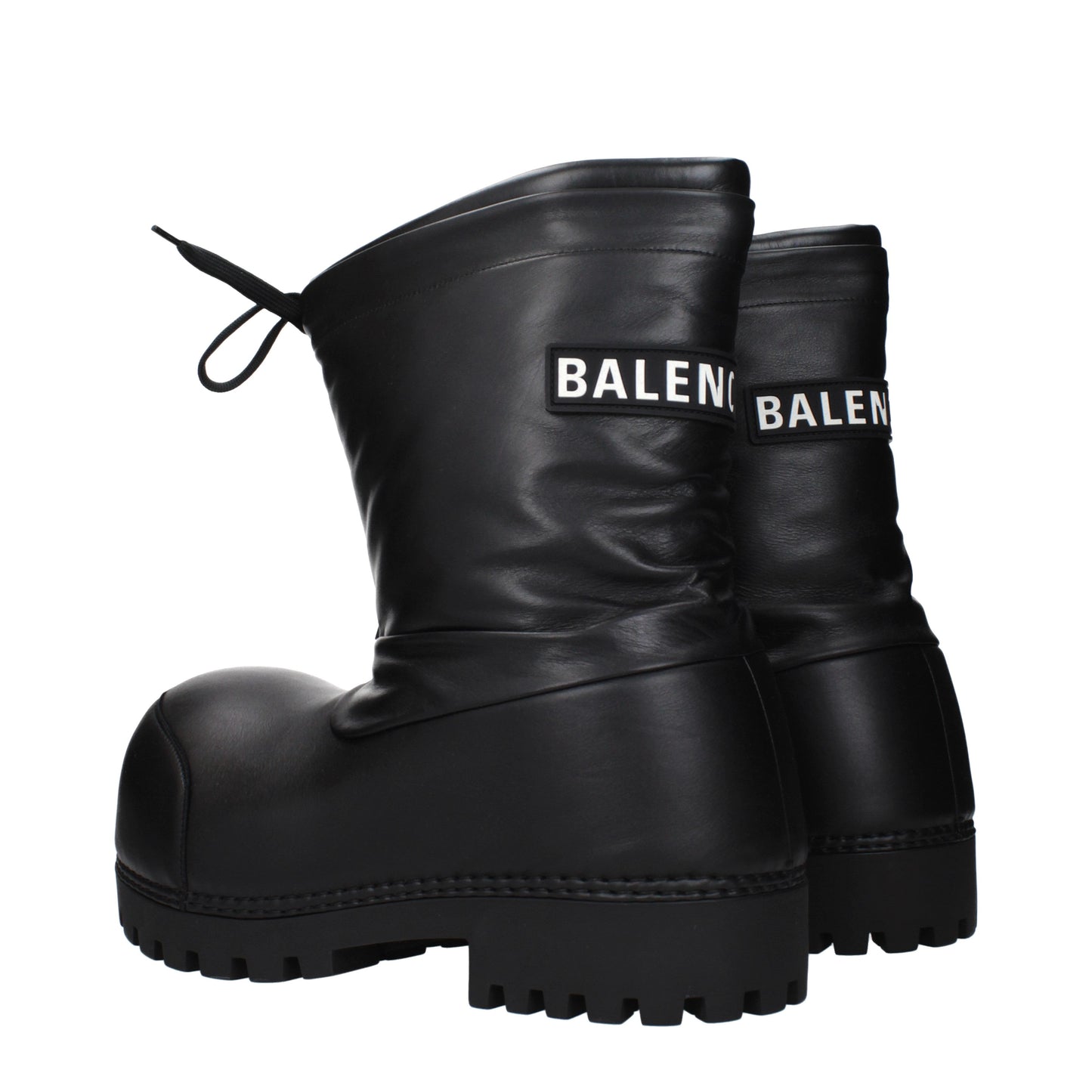 Balenciaga Ankle Boots Women Leather Black