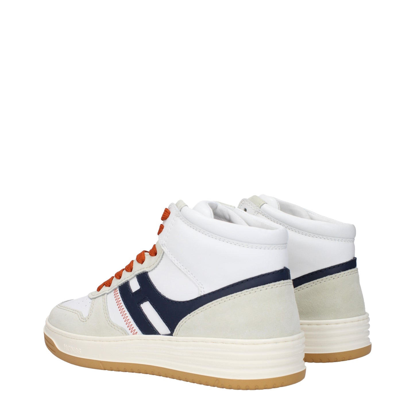 Hogan Men's Sneakers in Leather White/Dark Blue