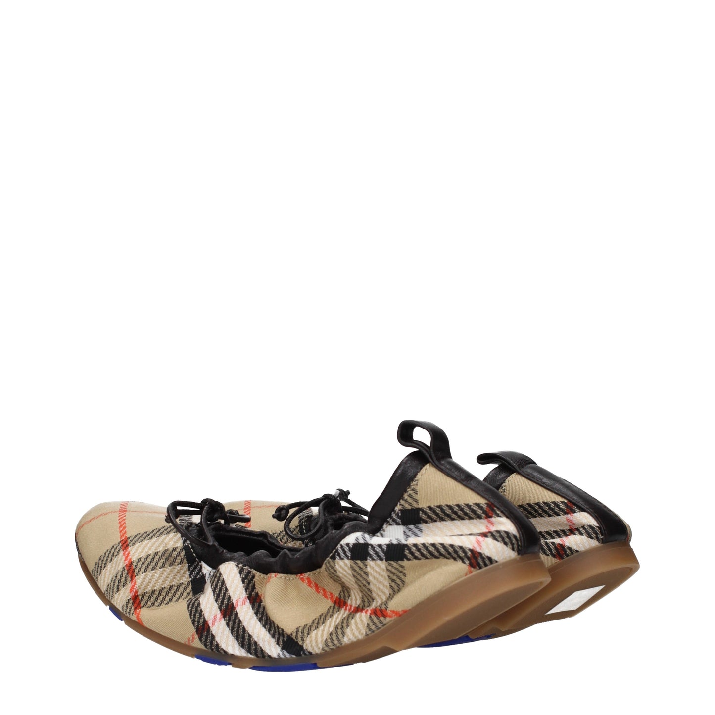Burberry Ballet Flats Women Fabric  Beige/Black