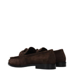 Bottega Veneta Loafers Men Suede Brown/Dark Chocolate