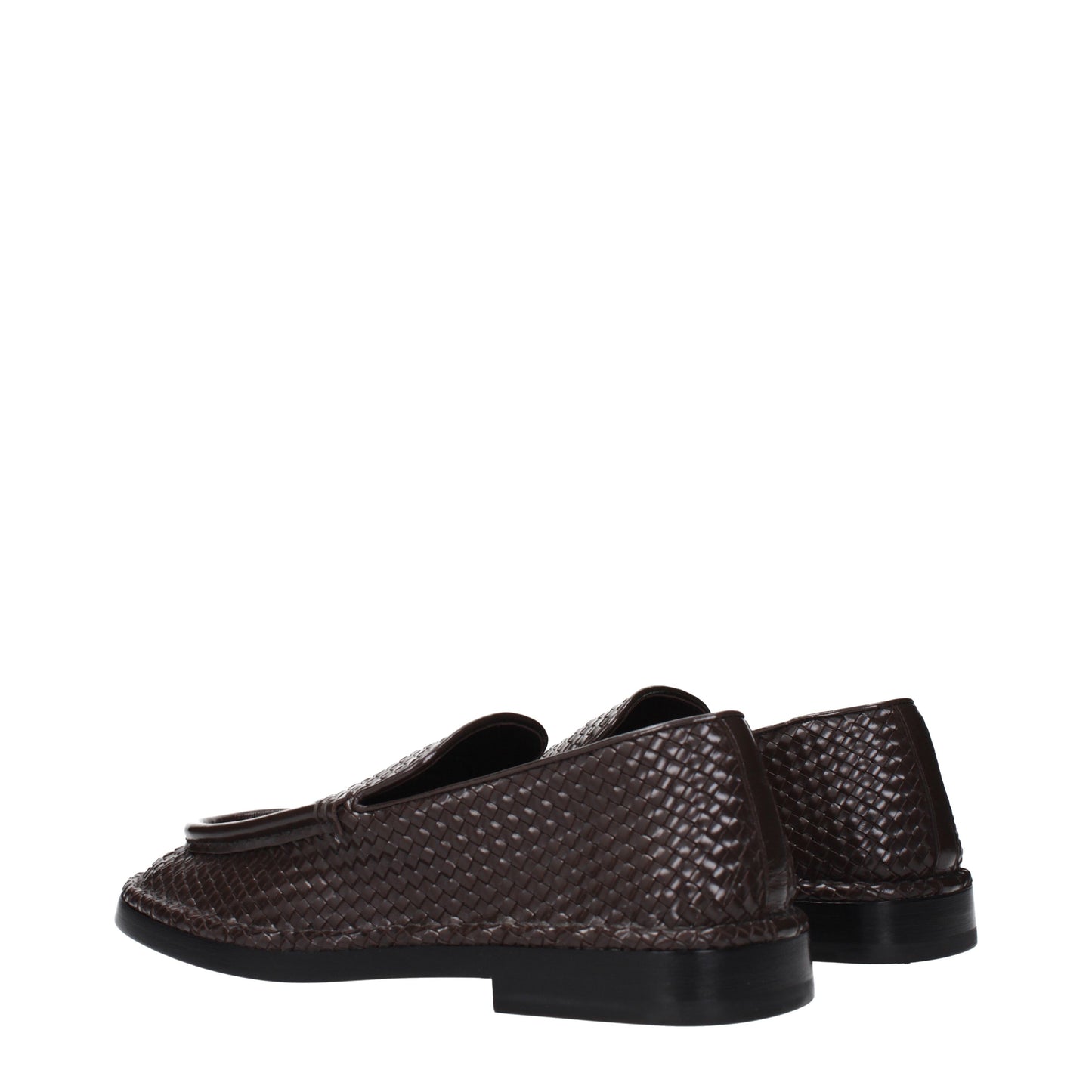Bottega Veneta Men's Loafers Leather Chocolate