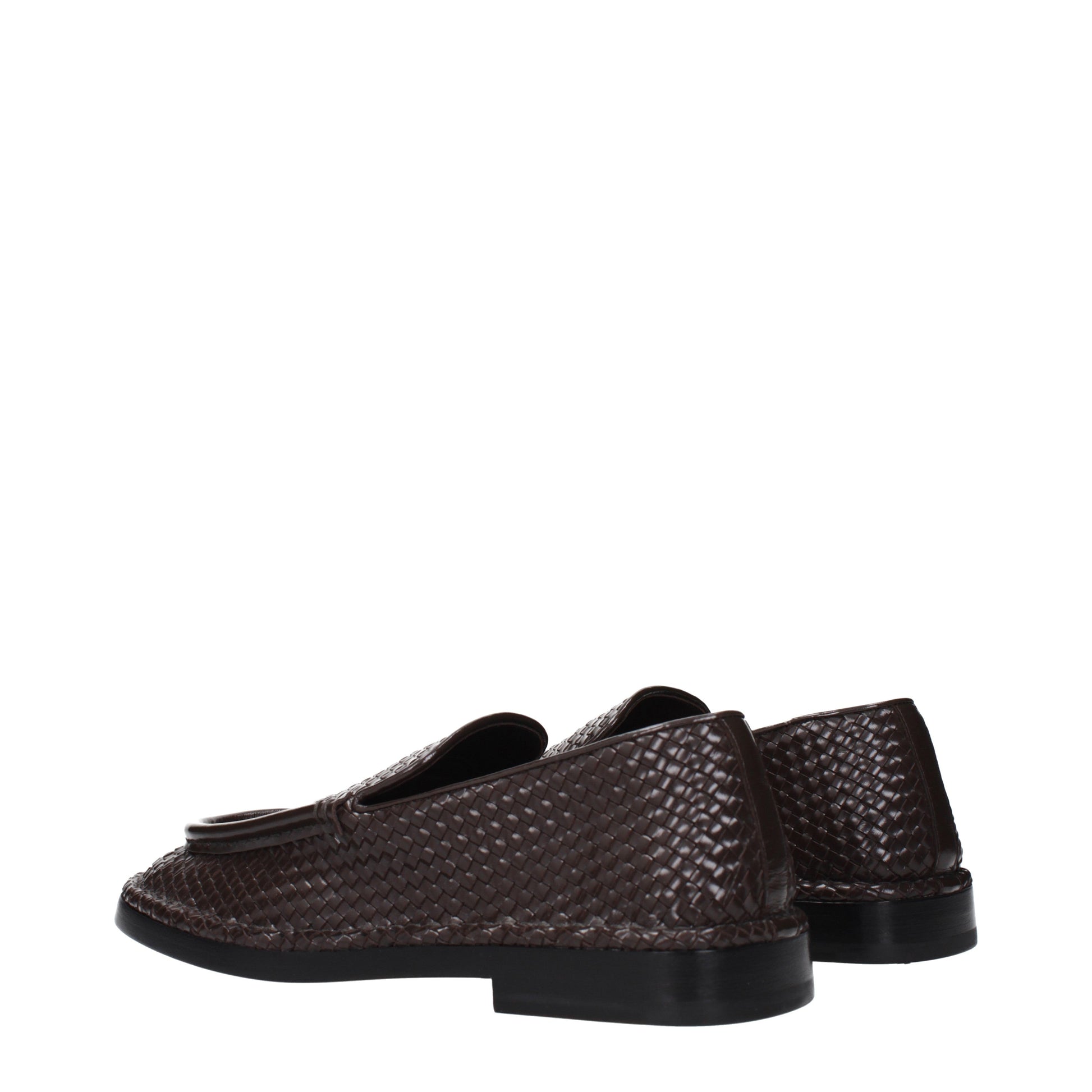 Bottega Veneta Men's Loafers Leather Chocolate
