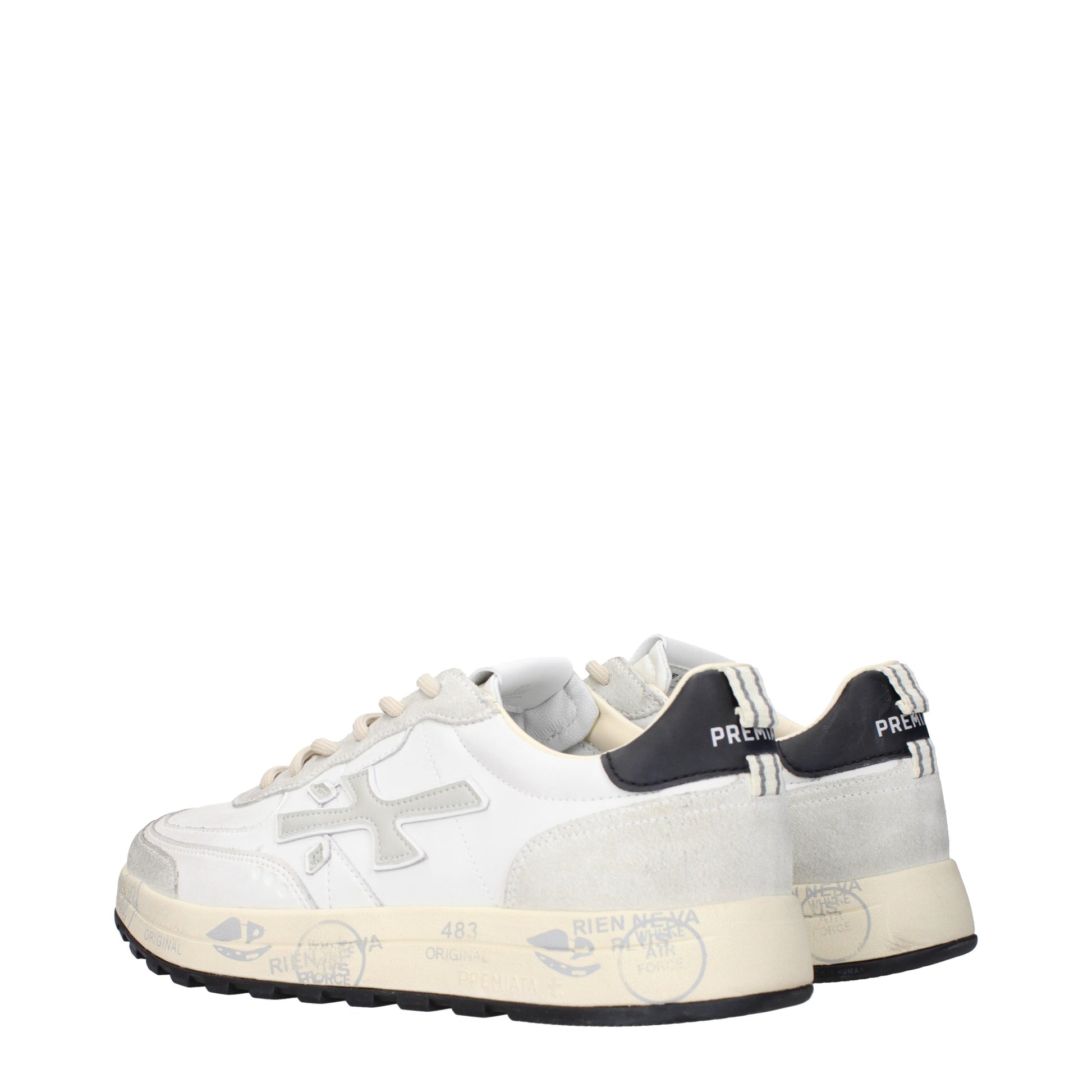 Premiata Sneakers Men Leather White/Grey