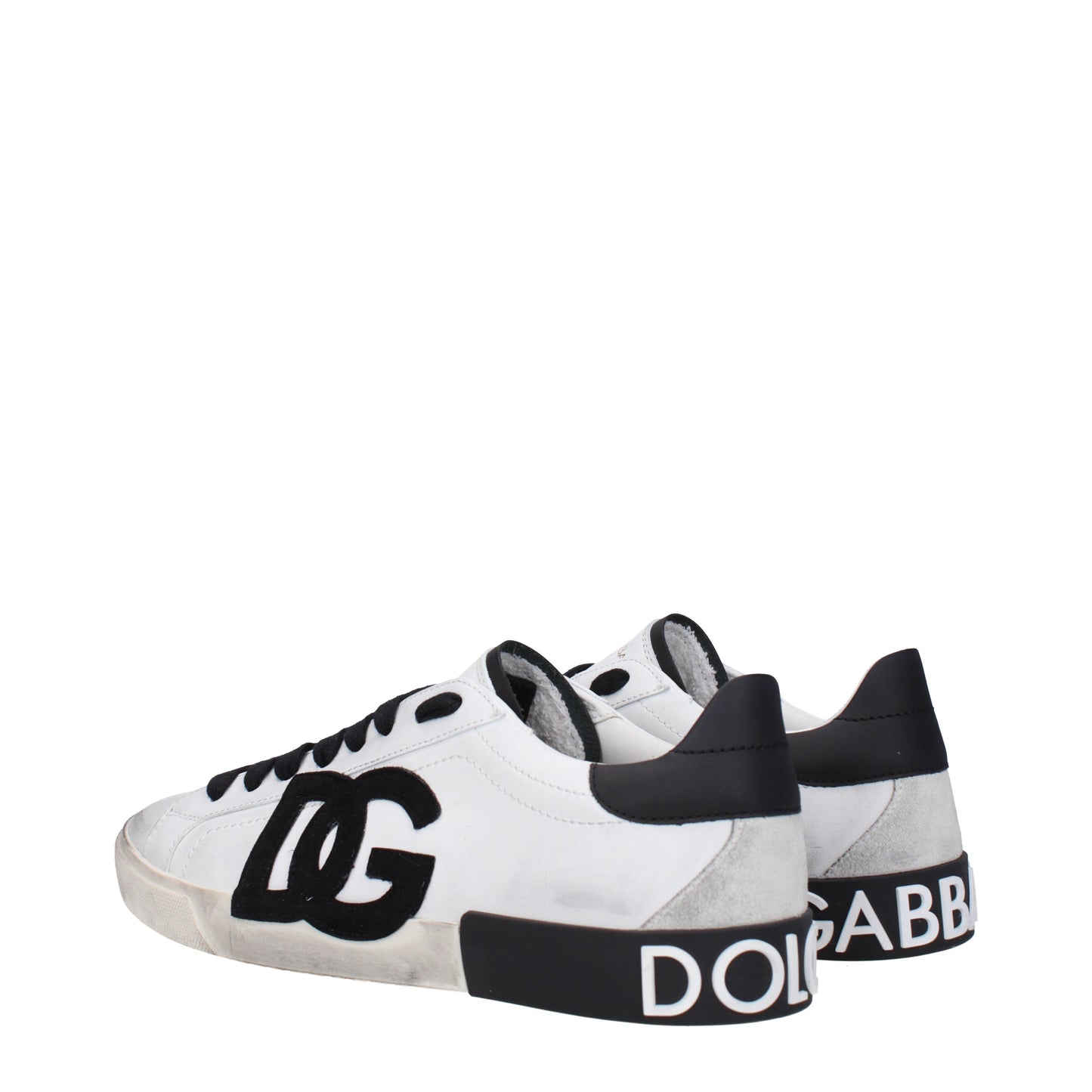 Dolce&Gabbana Men's Sneakers in Leather White/Black