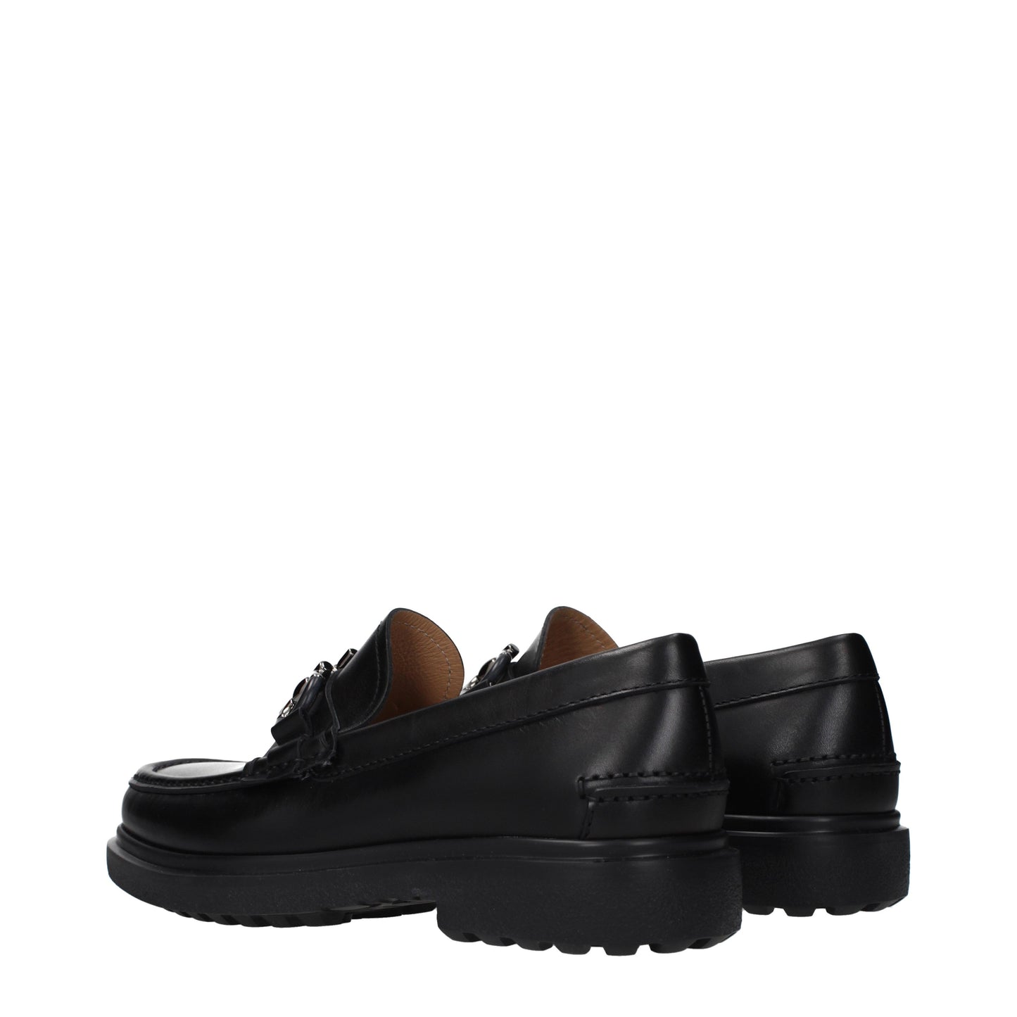 Salvatore Ferragamo Loafers Men Leather Black