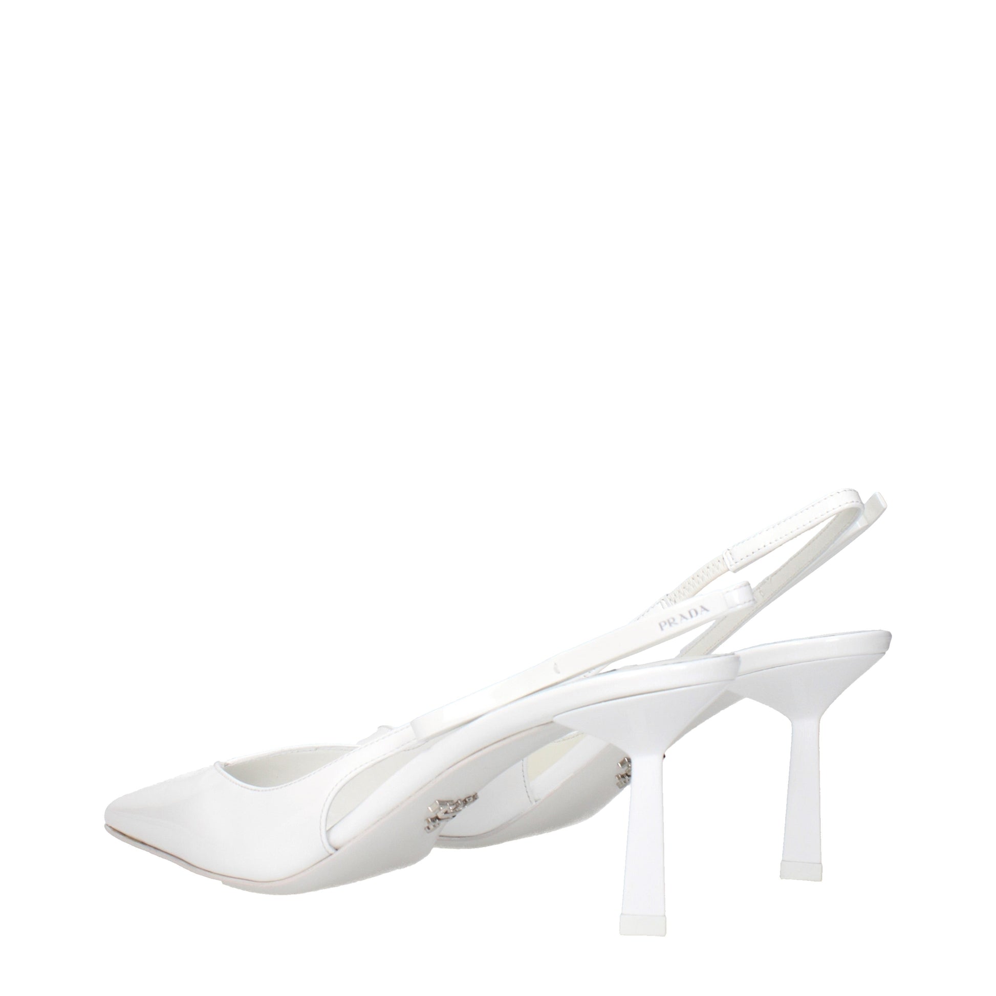 Prada Sandals Women Patent Leather White