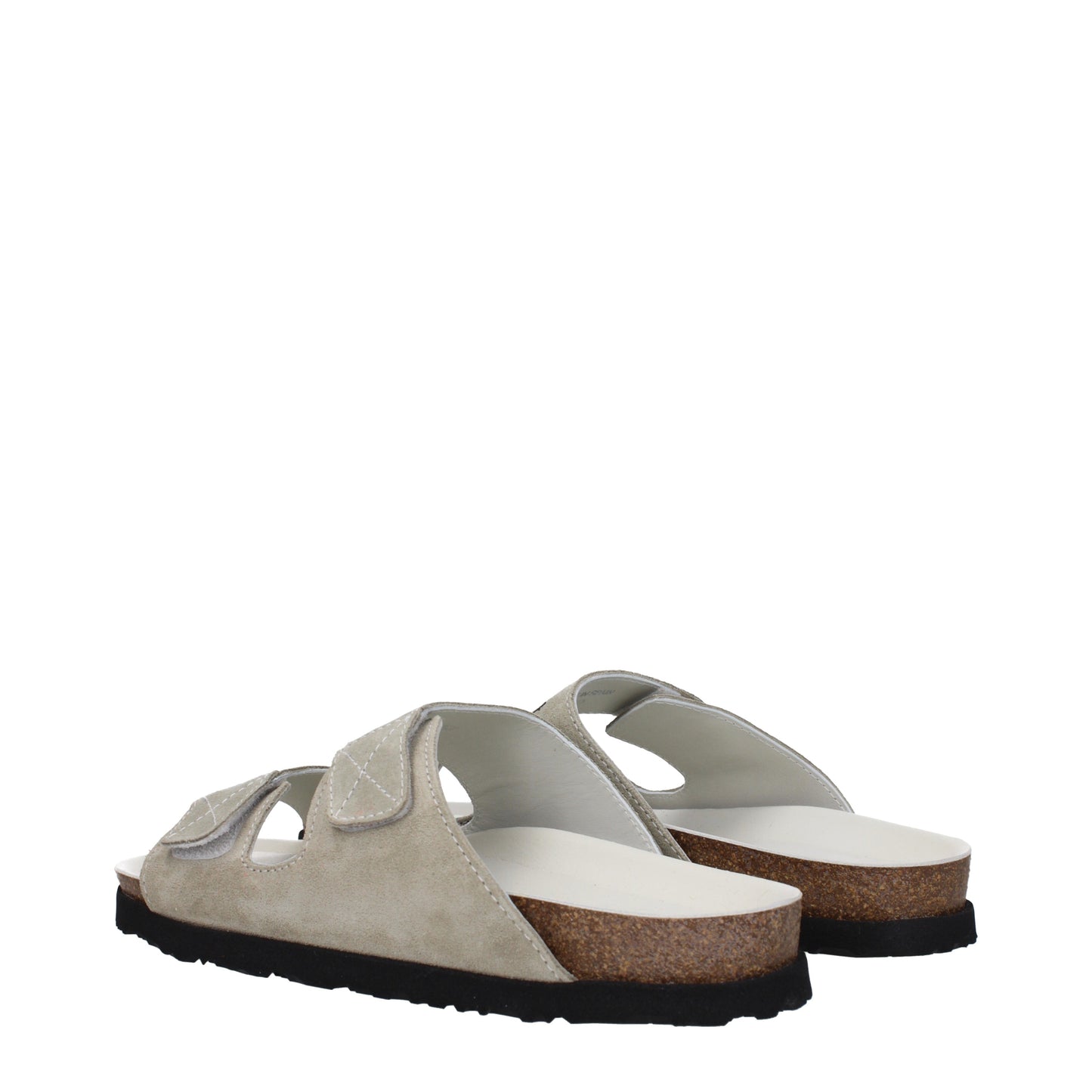 Palm Angels Sandals & Slippers Men Leather Gray