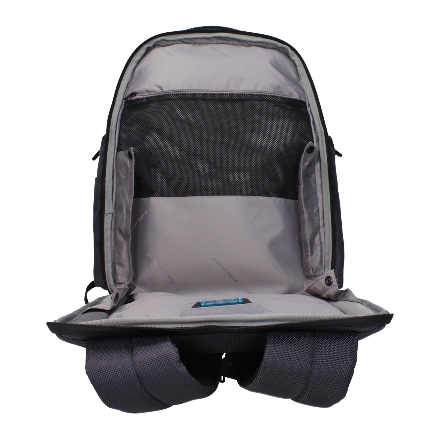 Piquadro Backpacks and Bumbags Men Recycled Nylon Gray/Black