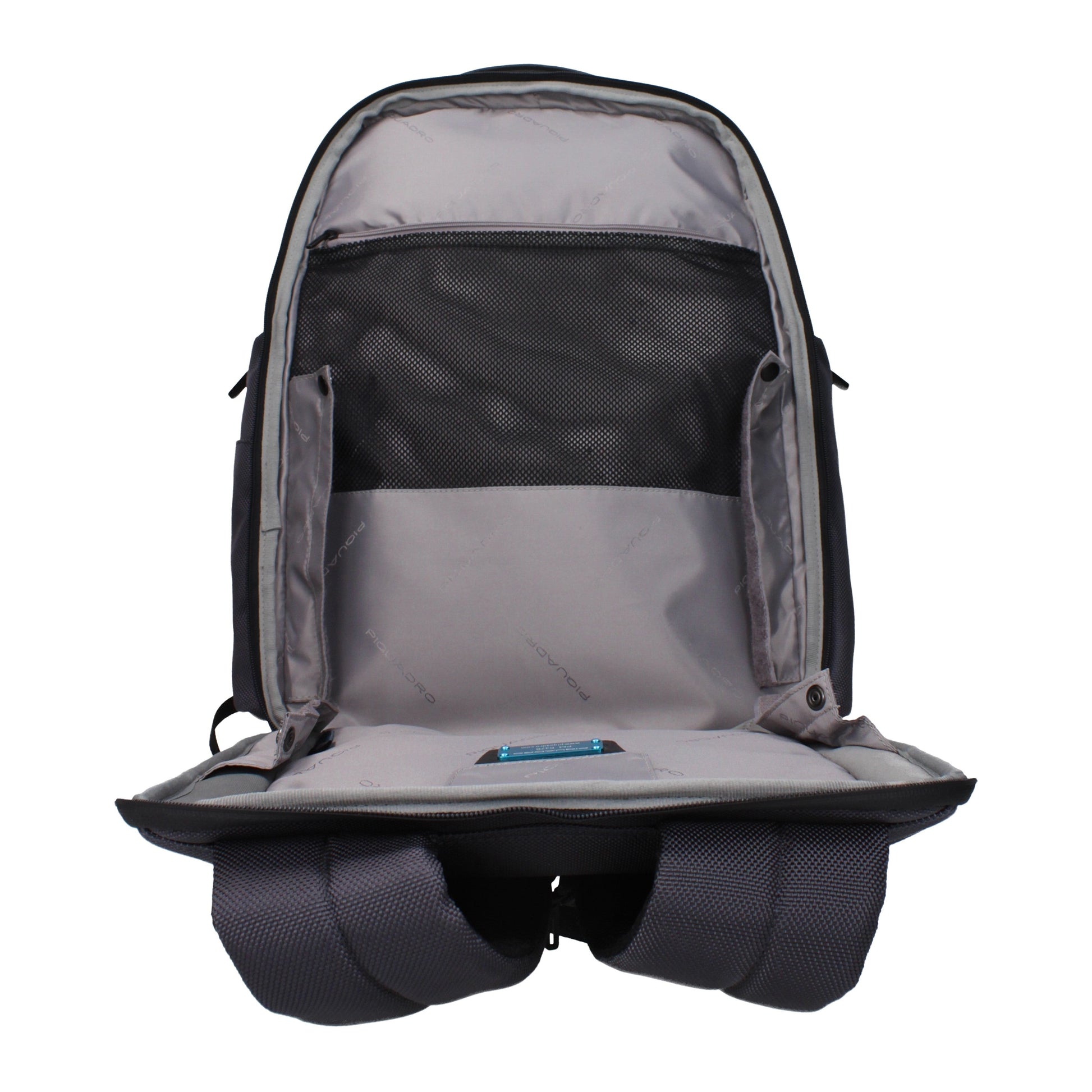 Piquadro Backpacks and Bumbags Men Recycled Nylon Gray/Black