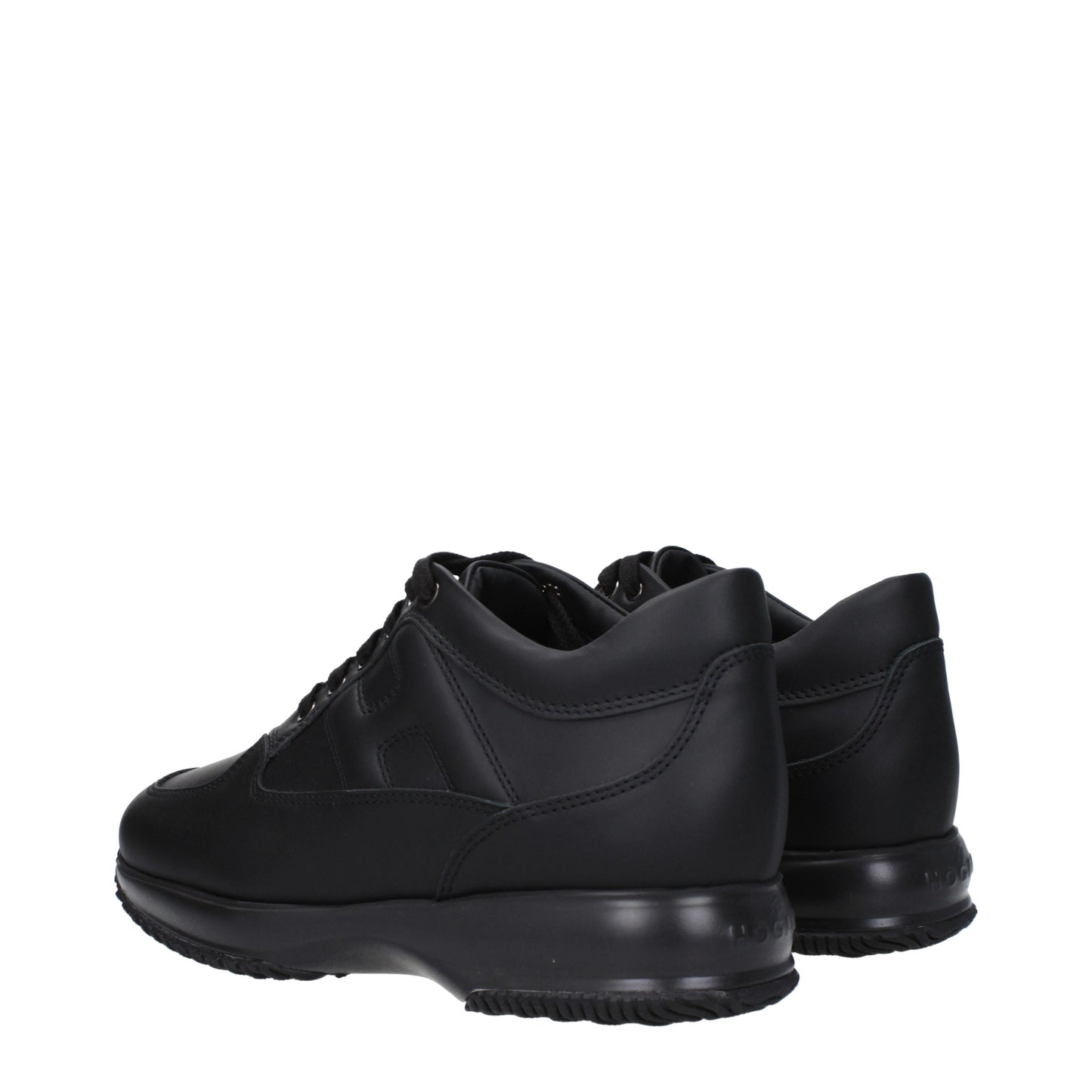 Hogan Men's Sneakers in Leather Black