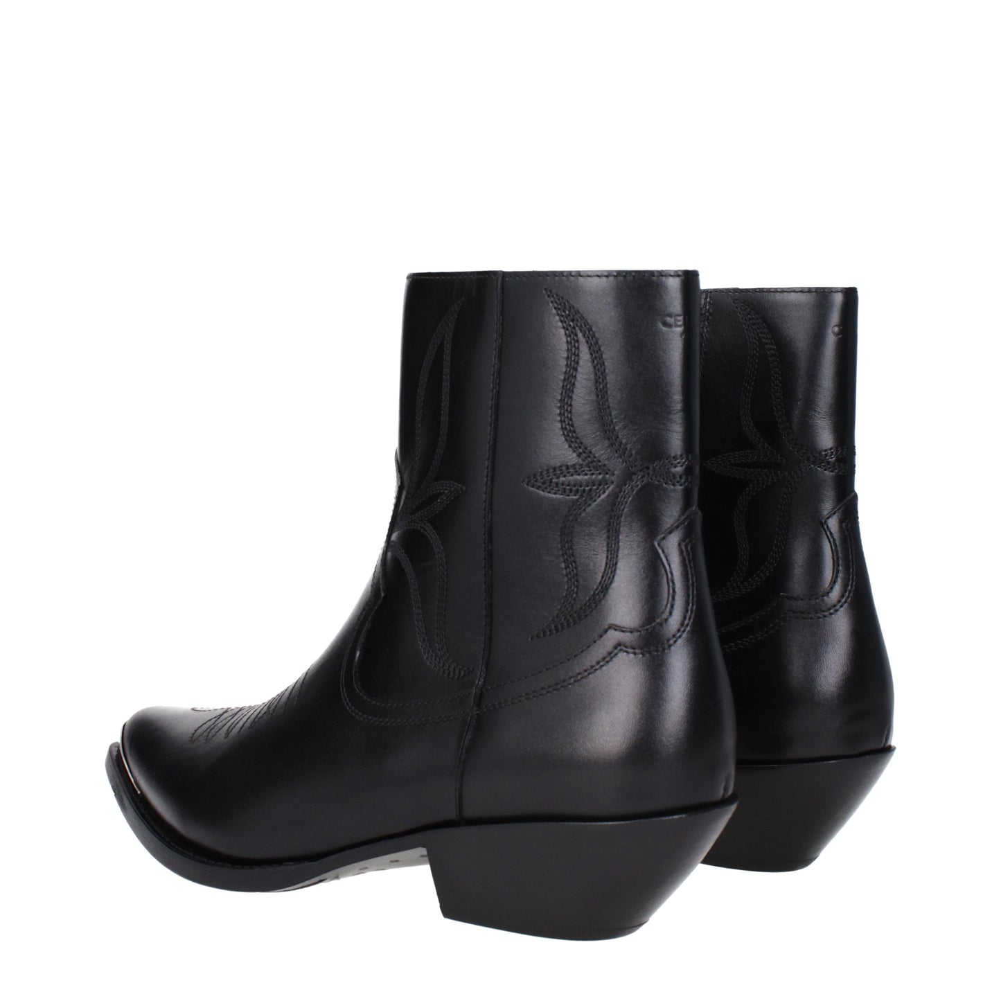 Celine Men's Boots in Leather Black