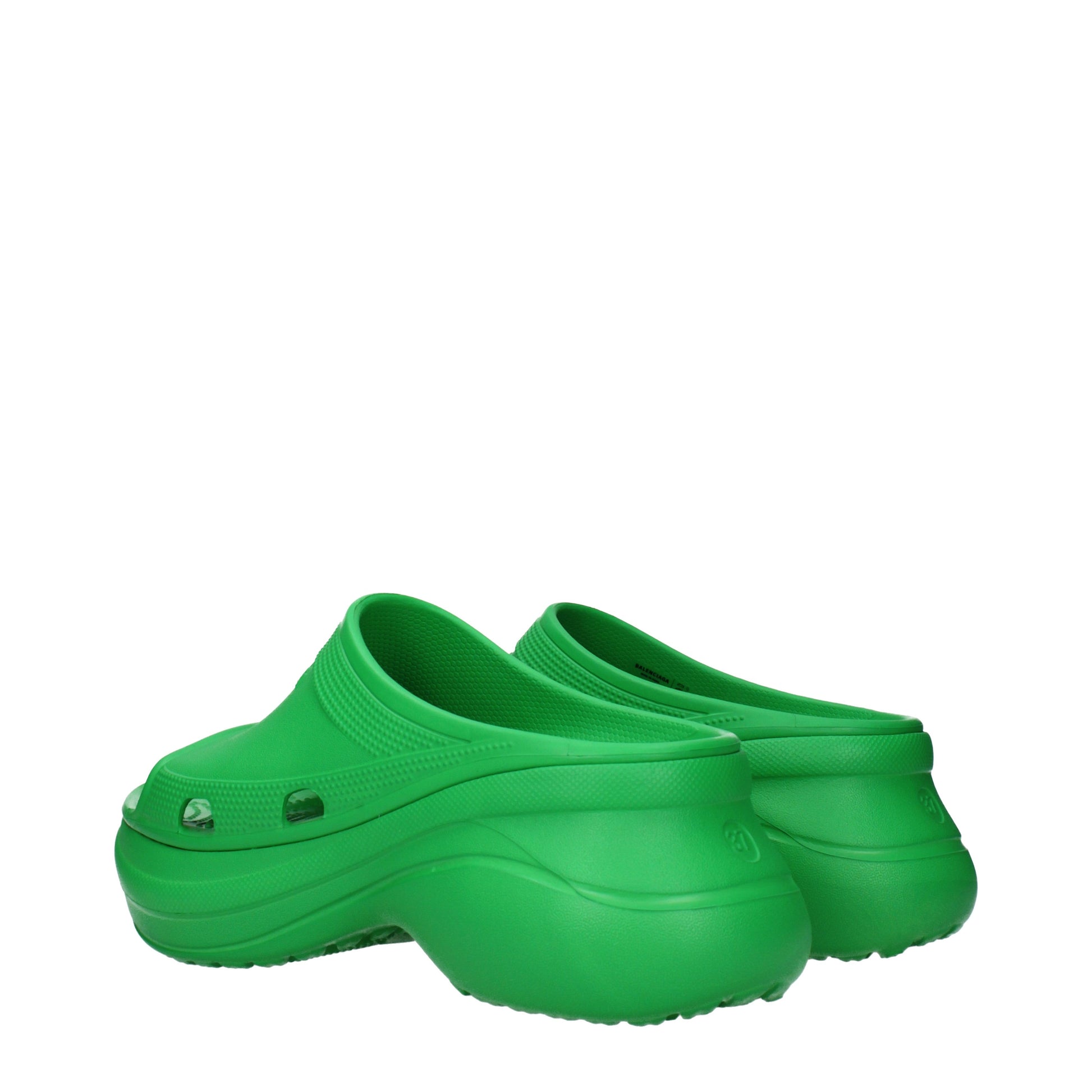 Balenciaga Slippers and Clogs Women Rubber Green/Grass