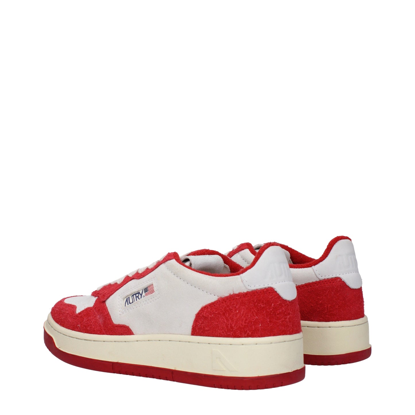 Autry Men's Sneakers in Suede Red/Light Grey