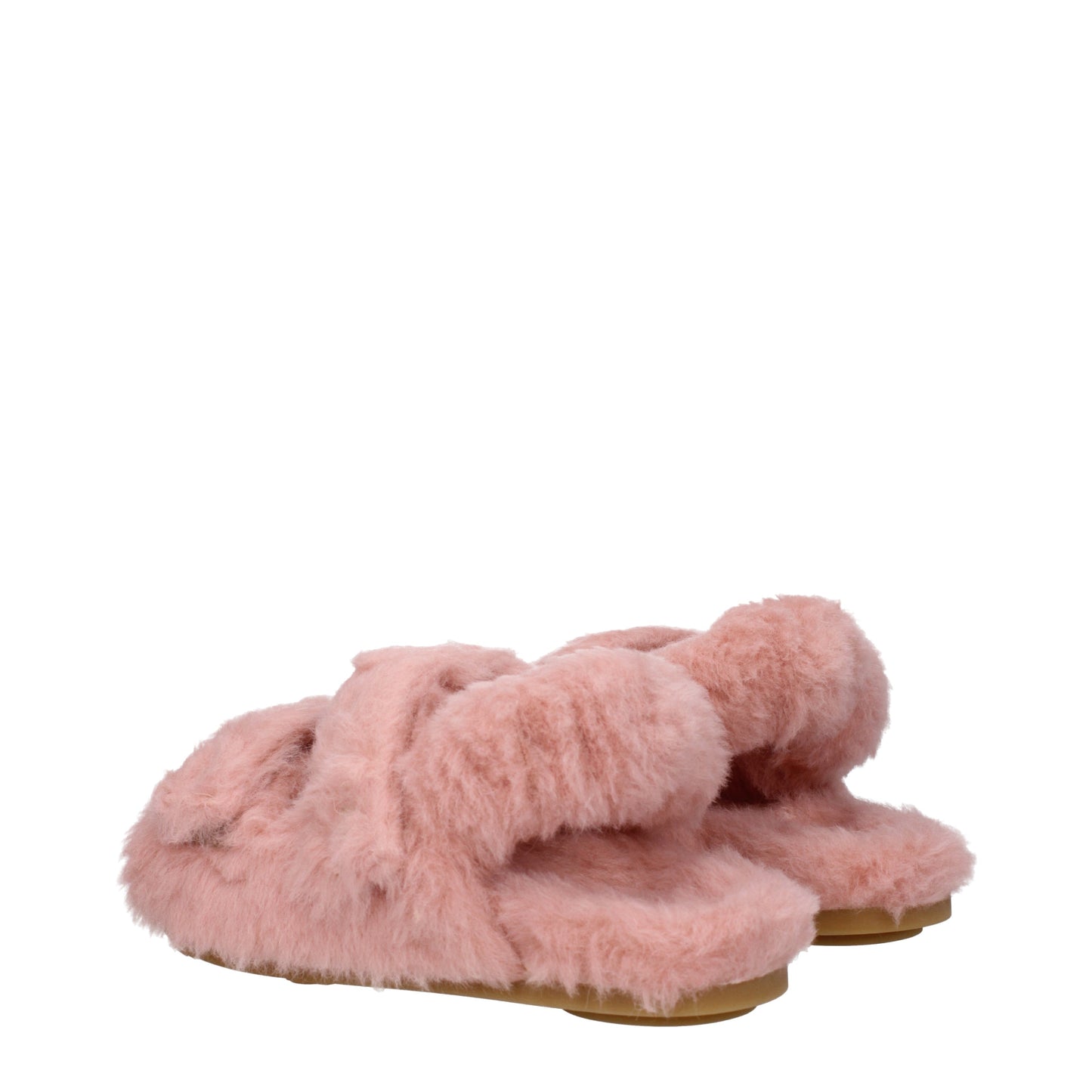 Max Mara Women's Sandals in Eco Fur Pink/Blush