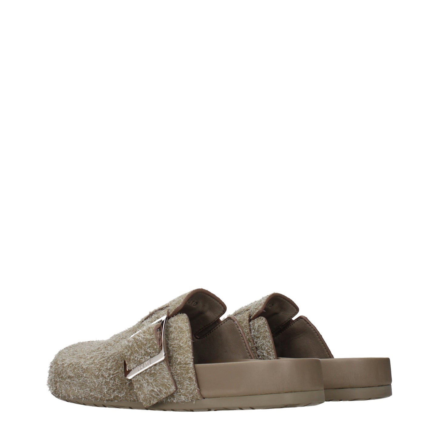 Loewe Slippers and Clogs Men Suede Green/Khaki
