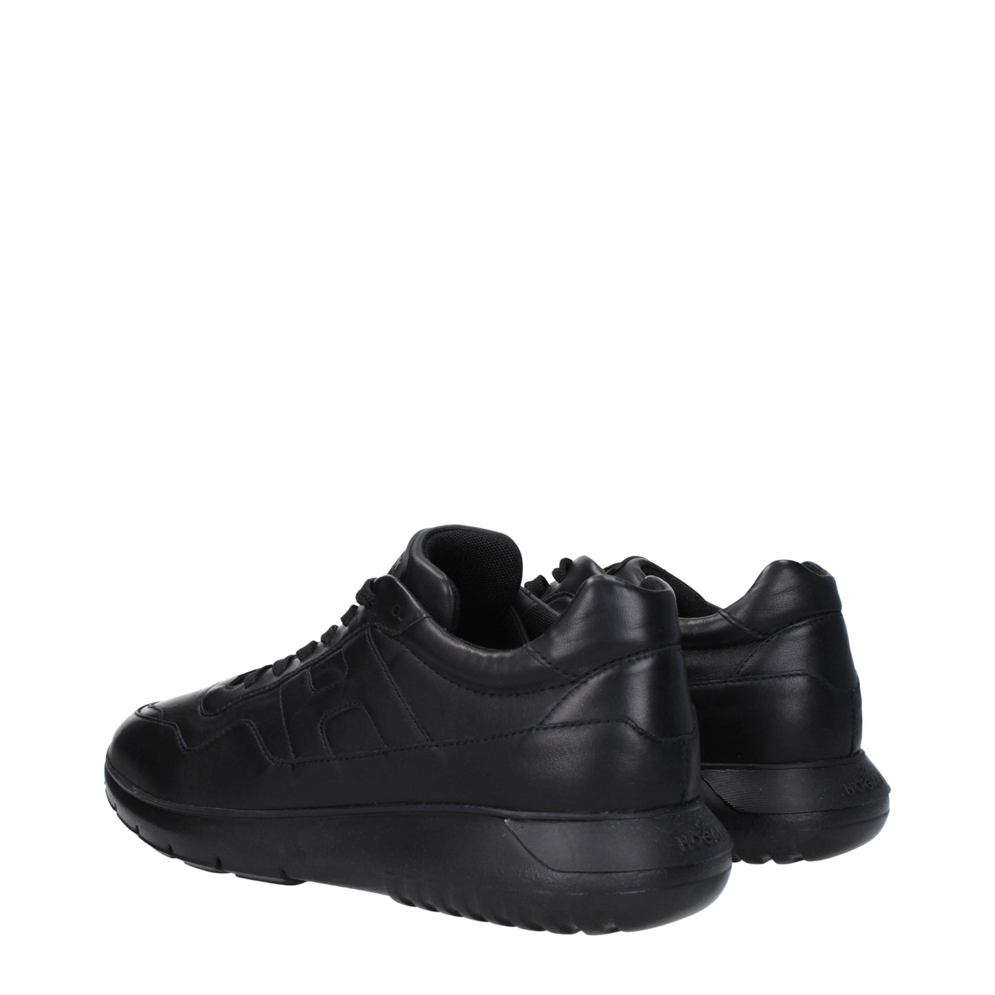 Hogan Men's Sneakers in Leather Black