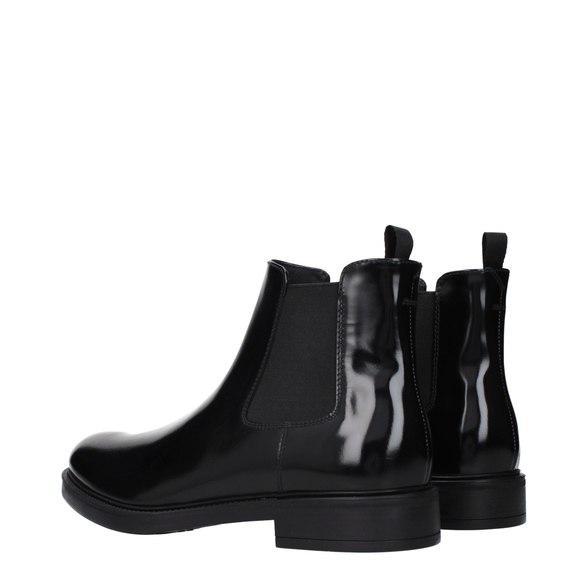 Prada Ankle Boots Men Leather Black