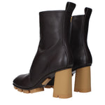 Bottega Veneta Ankle Boots Women Leather Brown/Dark Chocolate
