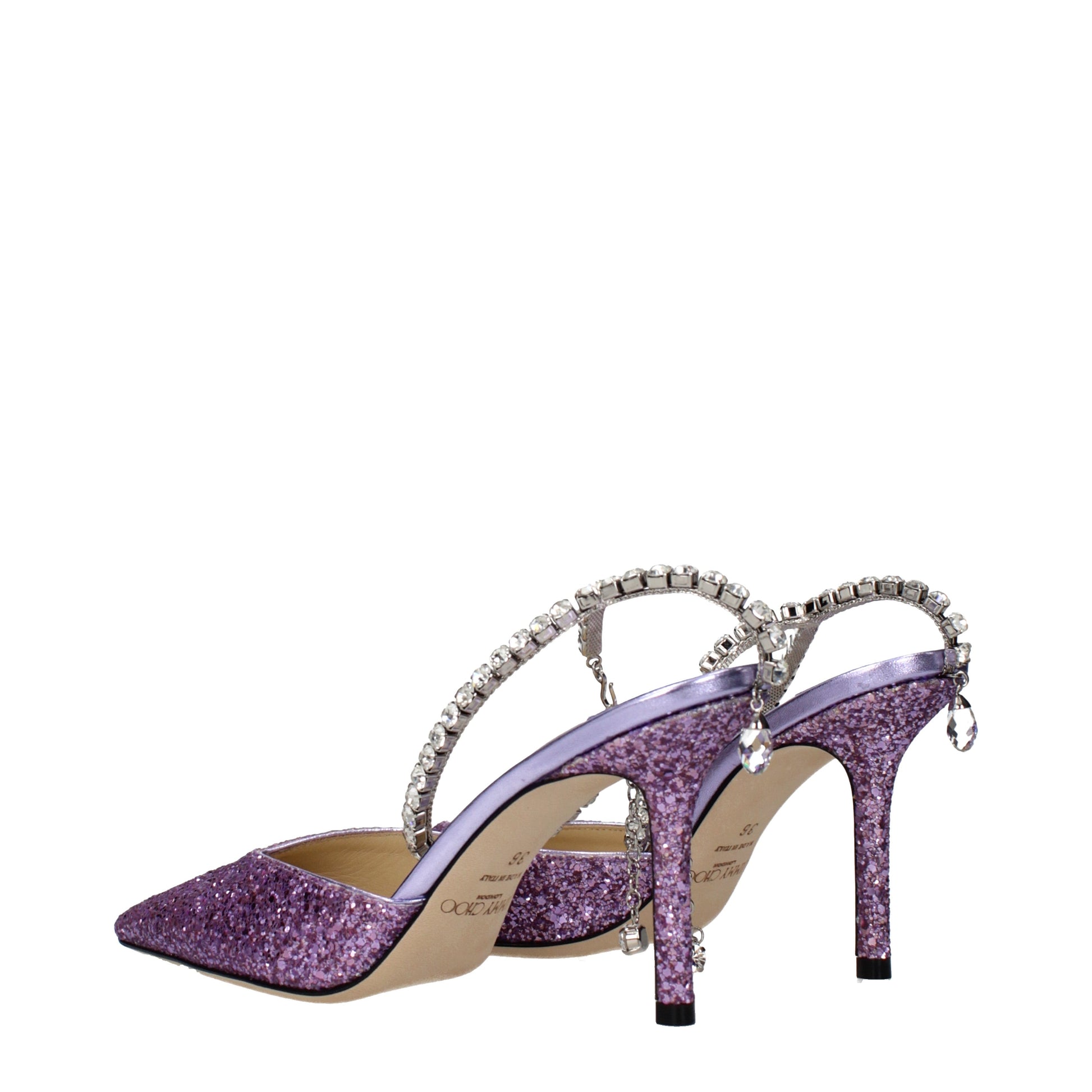 Jimmy Choo Sandals Women Glitter Violet