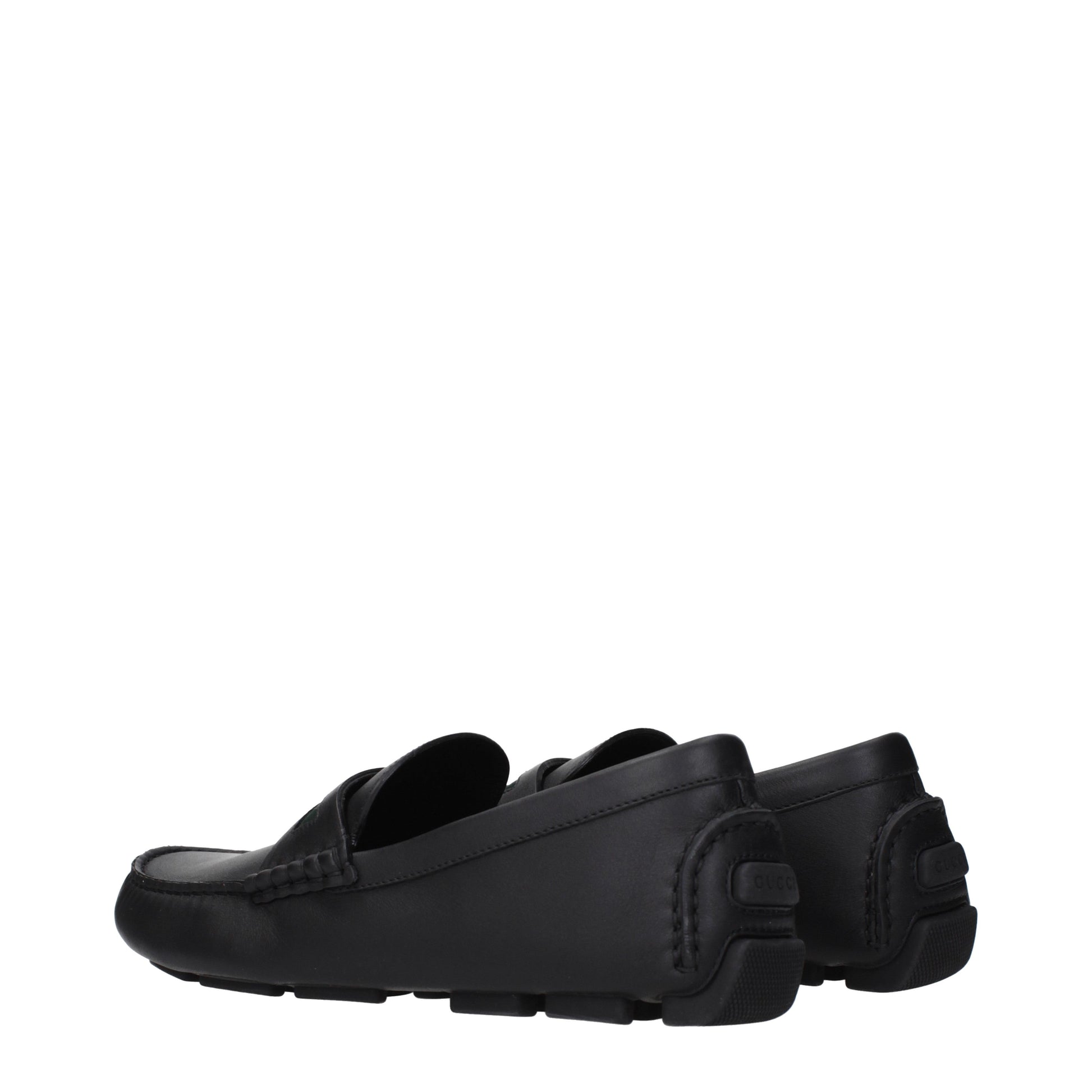 Gucci Loafers Men Leather Black