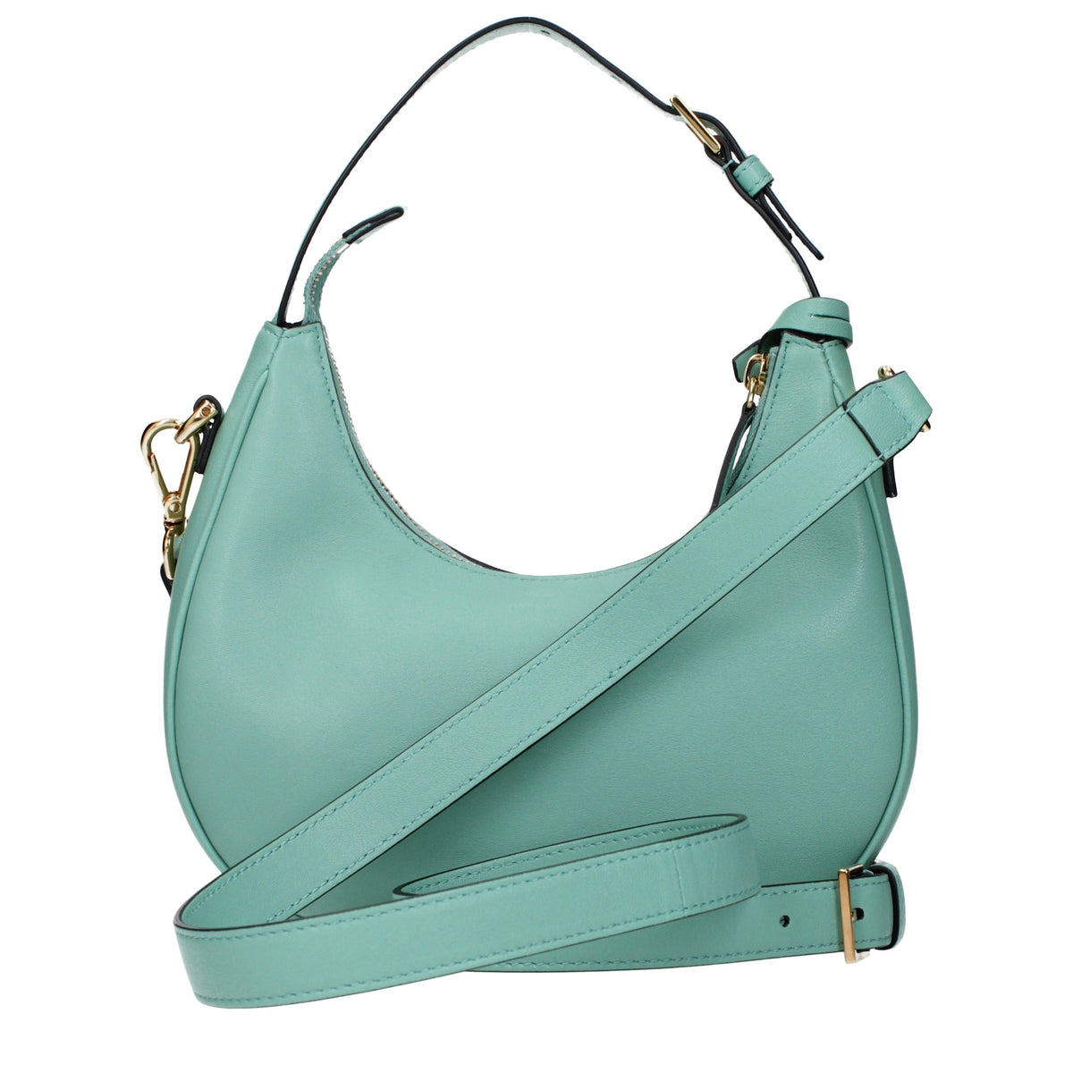 Versace Handbags Women Leather Green/Teal