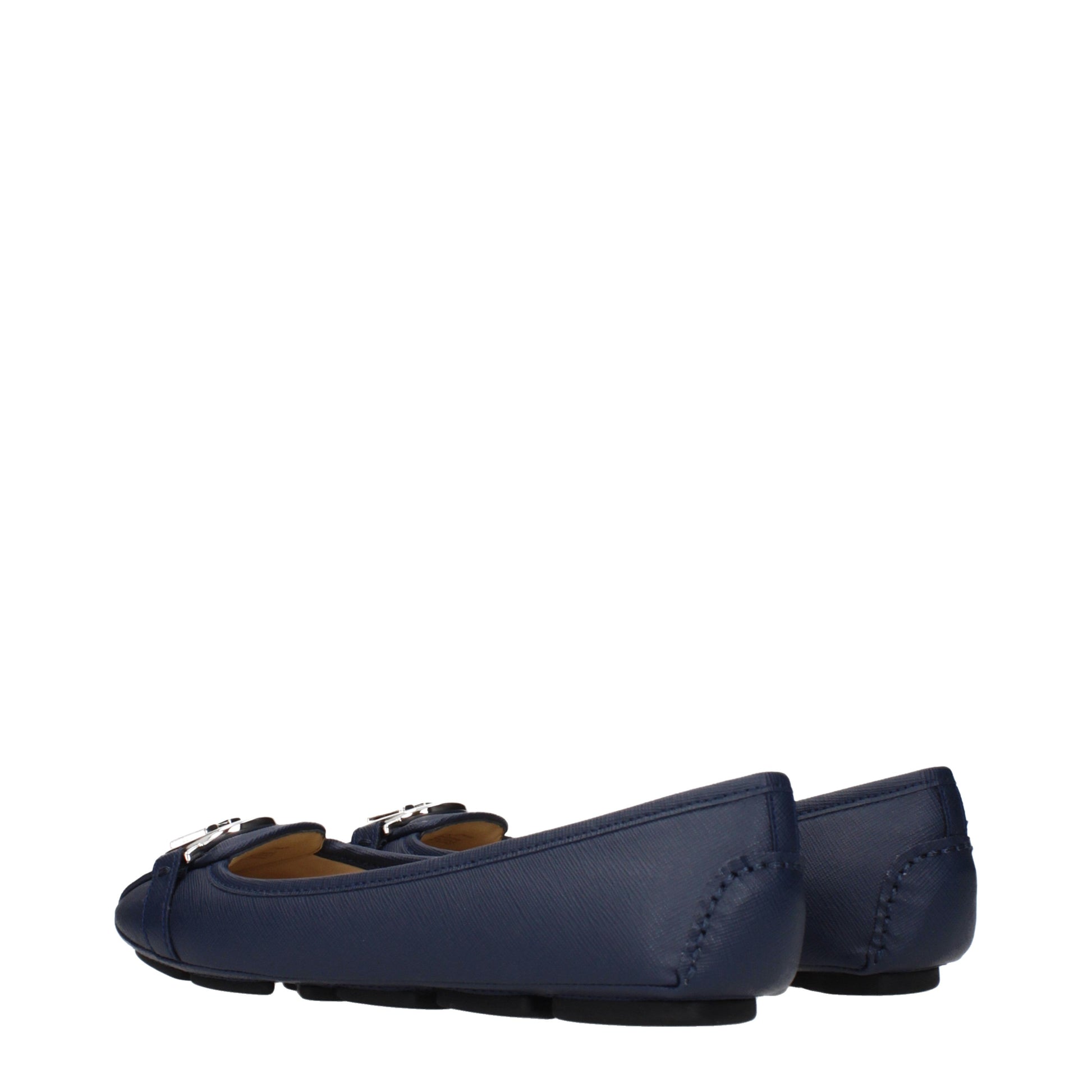 Michael Kors Ballet Flats Women Leather Blue/Blue Navy