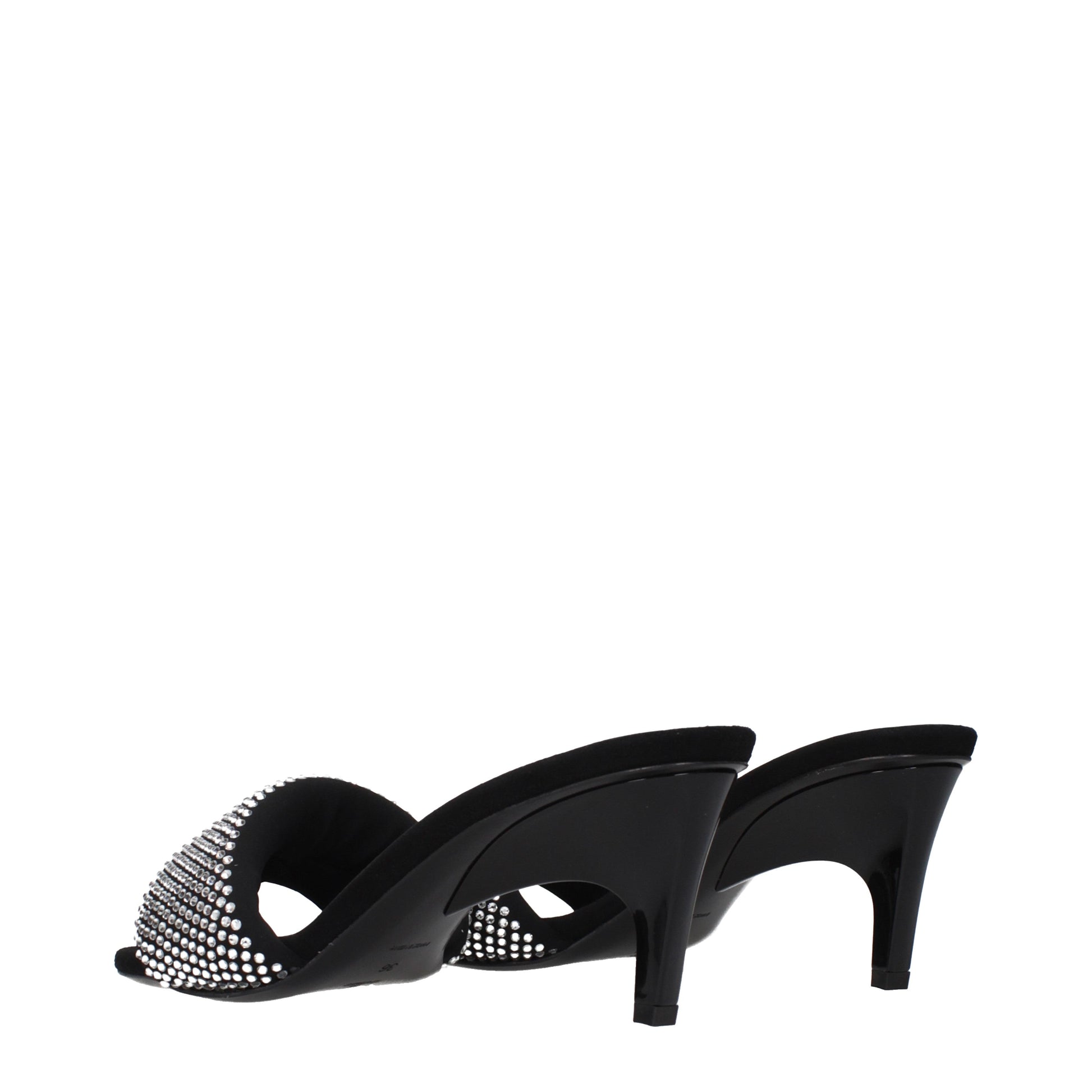 Prada Sandals Women Fabric  Black/Silver