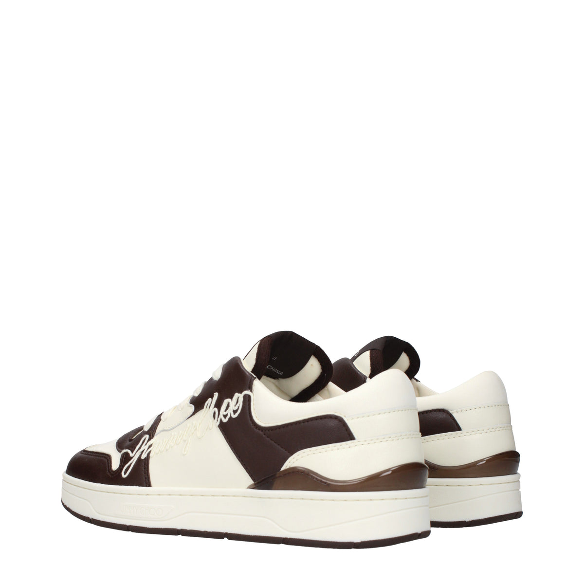 Jimmy Choo Sneakers Men Leather Beige/Chocolate