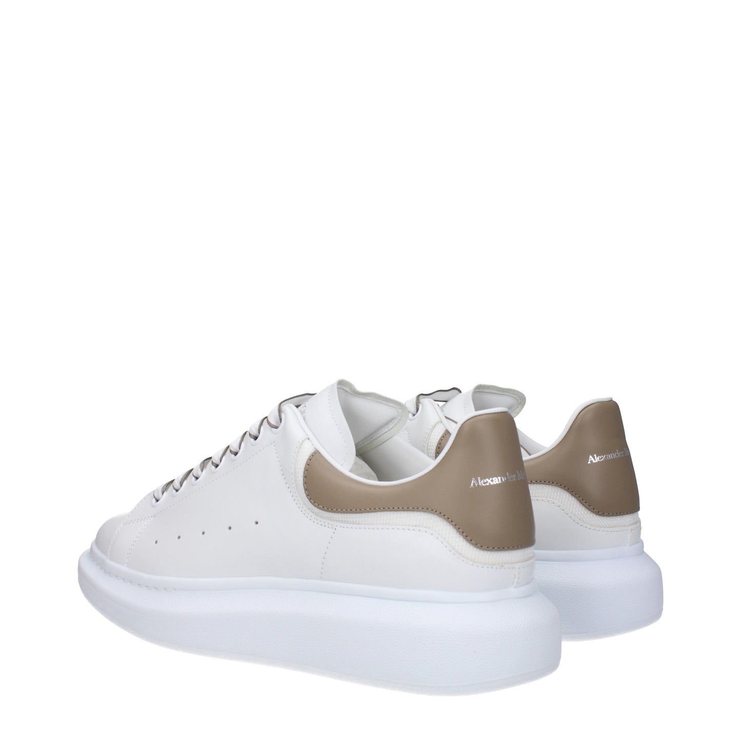 Alexander McQueen Men's Sneakers in Leather White/Moonstone