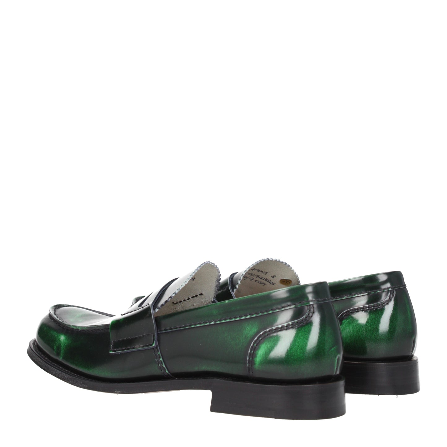 Church's Men's Loafers in Leather Green