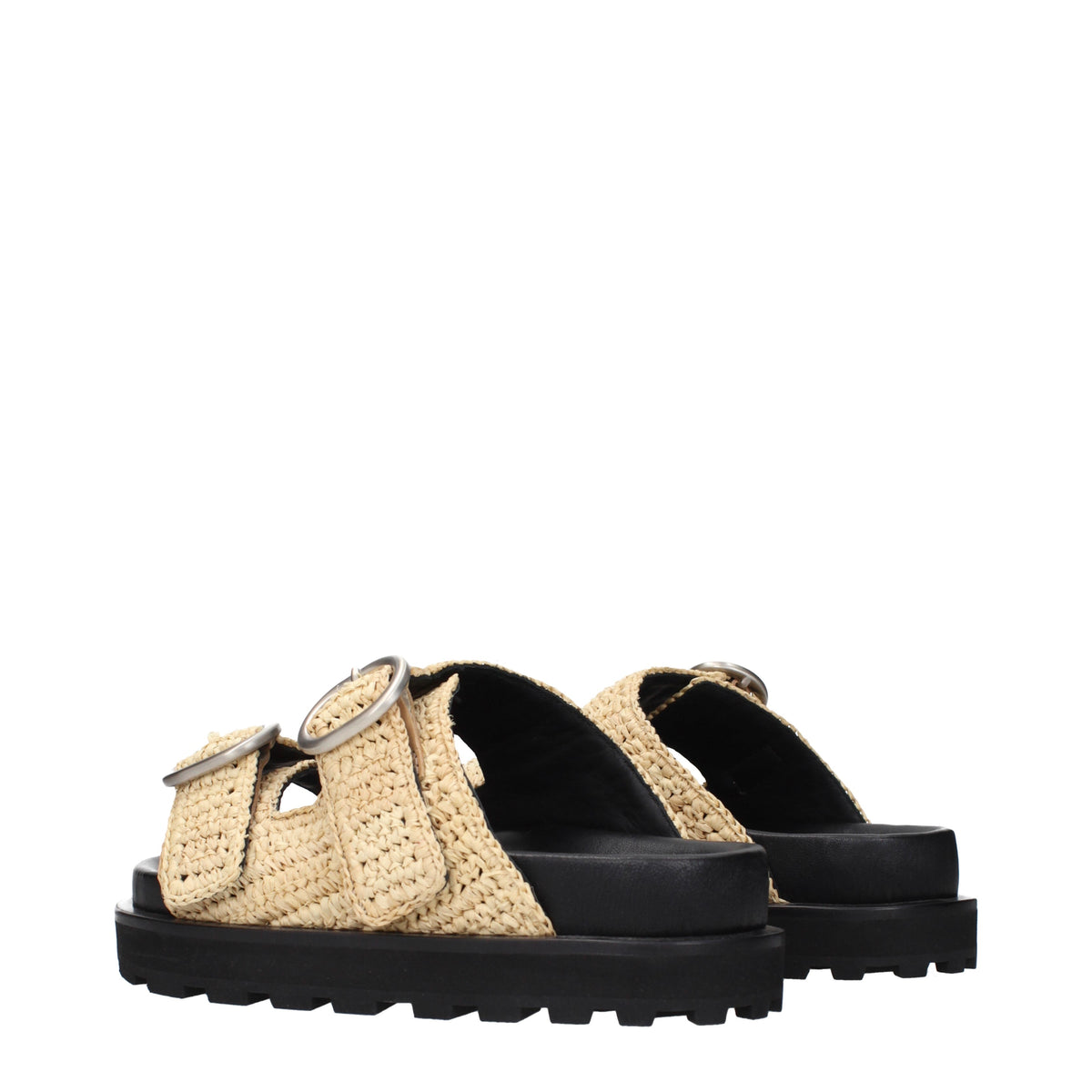Jil Sander Slippers and Clogs Women Raffia Beige/Natural