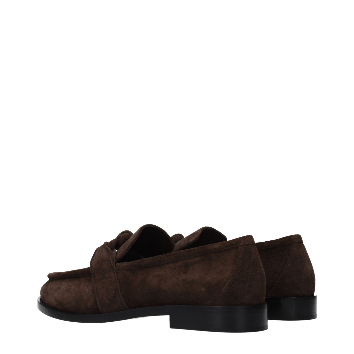 Bottega Veneta Loafers Men Suede Brown/Dark Chocolate