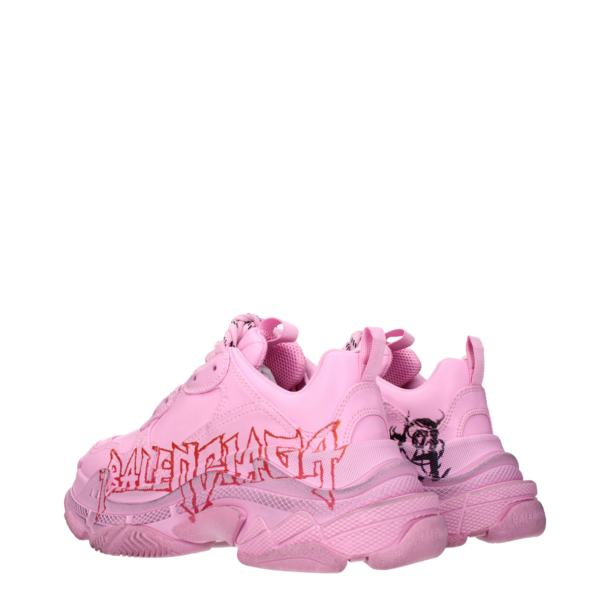 Balenciaga Sneakers Women Leather Pink/Black